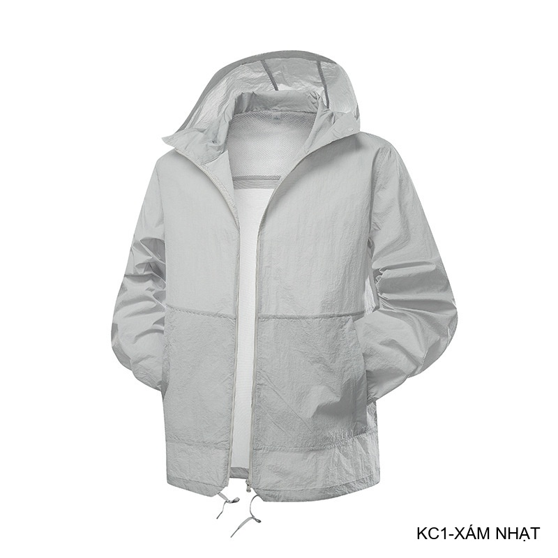 KC1 - Áo khoác chống nắng nam nữ UPF50+ siêu mỏng, thoáng khí, dáng rộng, có mũ trùm đầu_thumbnail_29