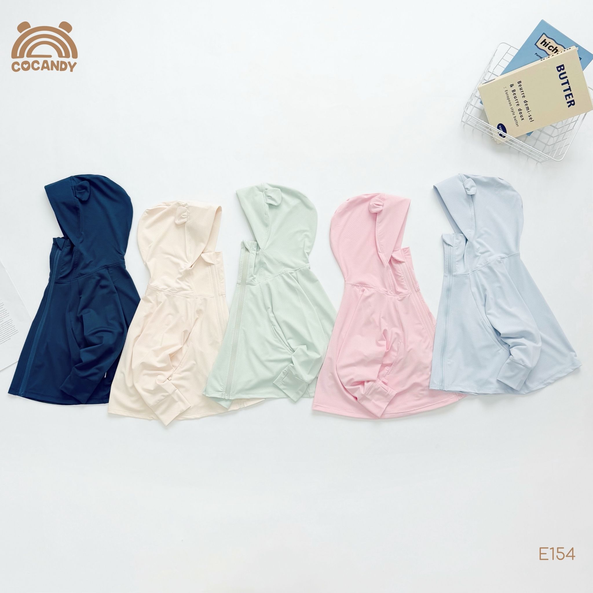 Áo khoác chống nắng Dia-Cool XANH LÁ mũ gấu_thumbnail_1