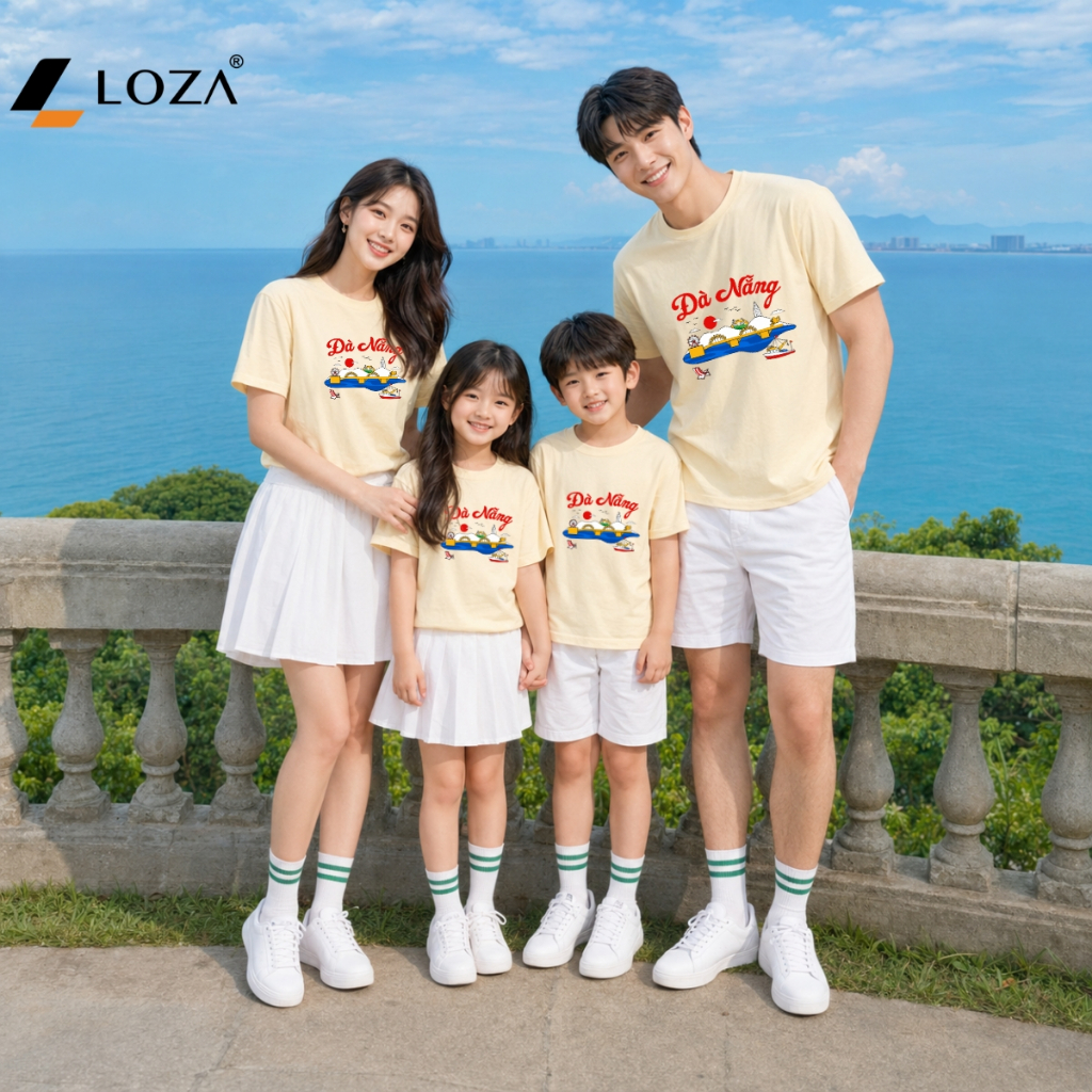 Áo phông gia đình du lịch Đà Nẵng - Loza GD8625_thumbnail_1