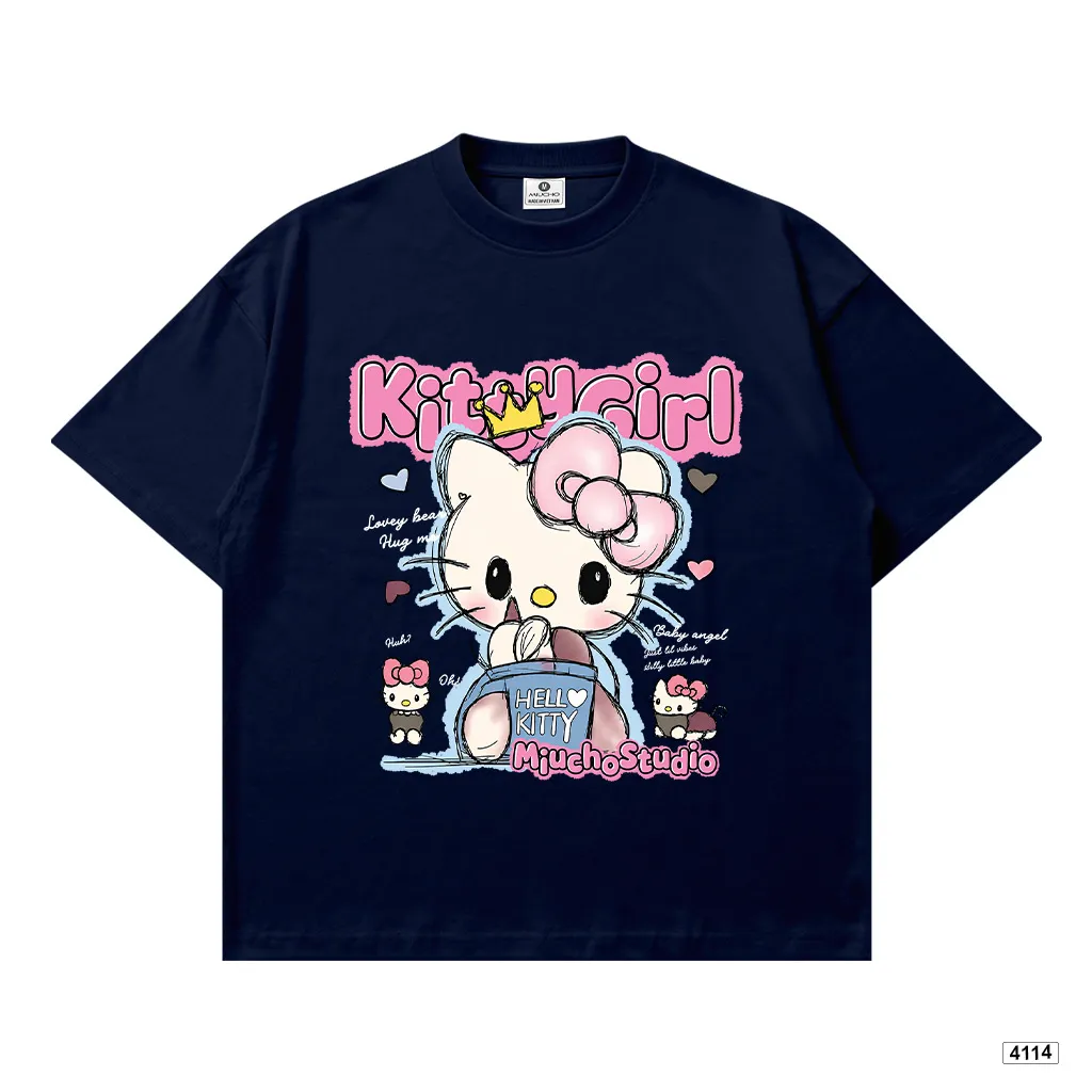 Áo thun nữ form boxy Kittie Girl Miucho 4114_thumbnail_12