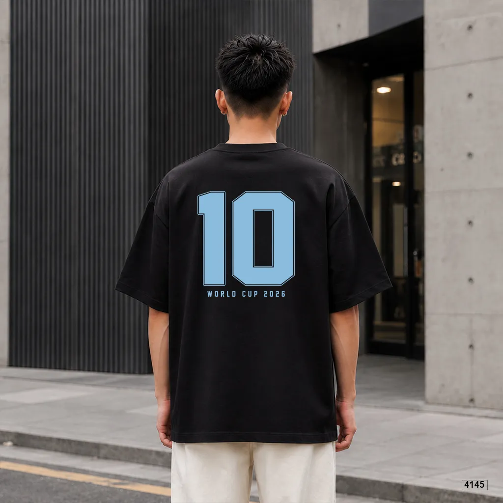 Áo thun nam form rộng phong cách varsity số 10 cổ điển Polux Club 4145_thumbnail_7