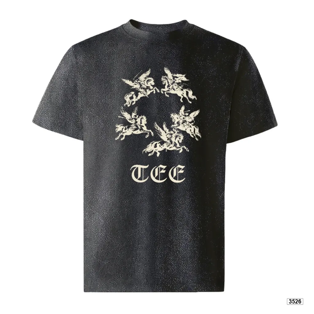 Áo thun nam form rộng Angel Horse TeePrint 3526_thumbnail_0