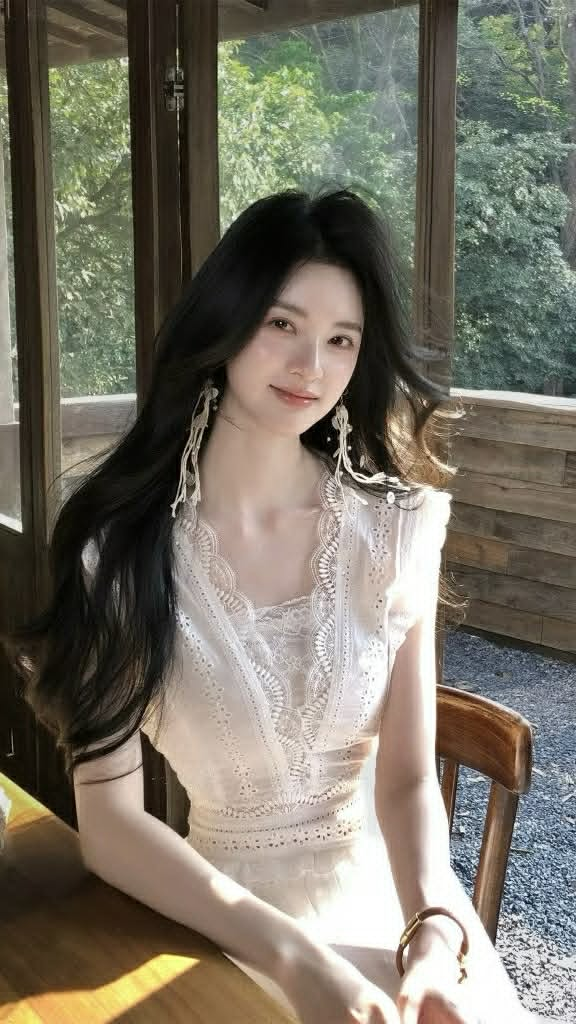 Lucas - Váy zile cổ tim viền ren pha ngang ngực, chân xòe dáng dài_thumbnail_4