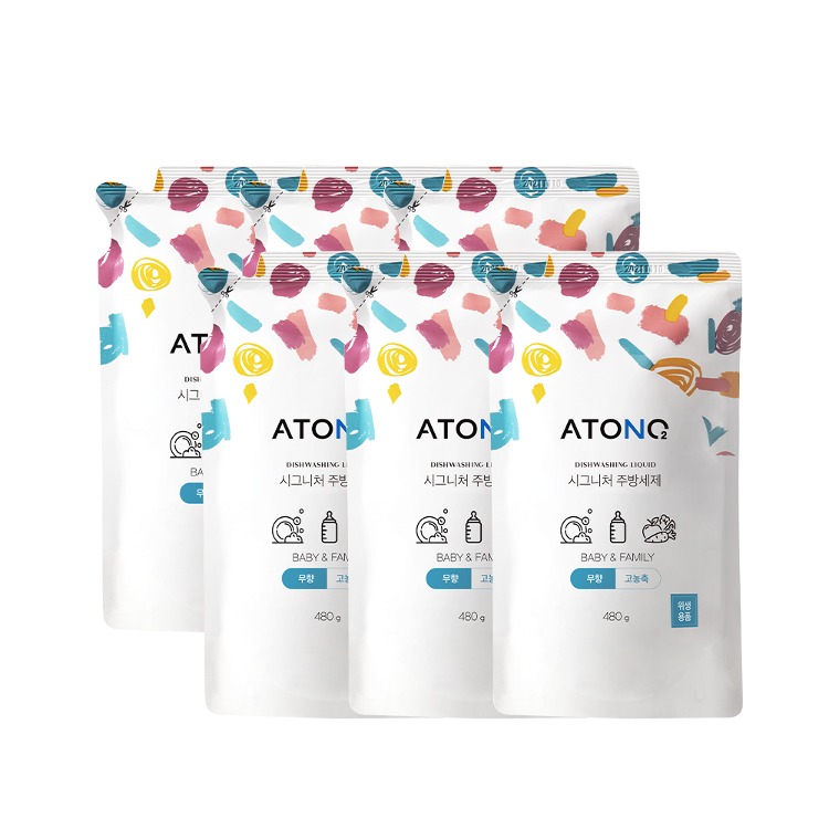 Túi Rửa Bình, Rau Củ & Chén Bát Thuần Chay Atono2 480G