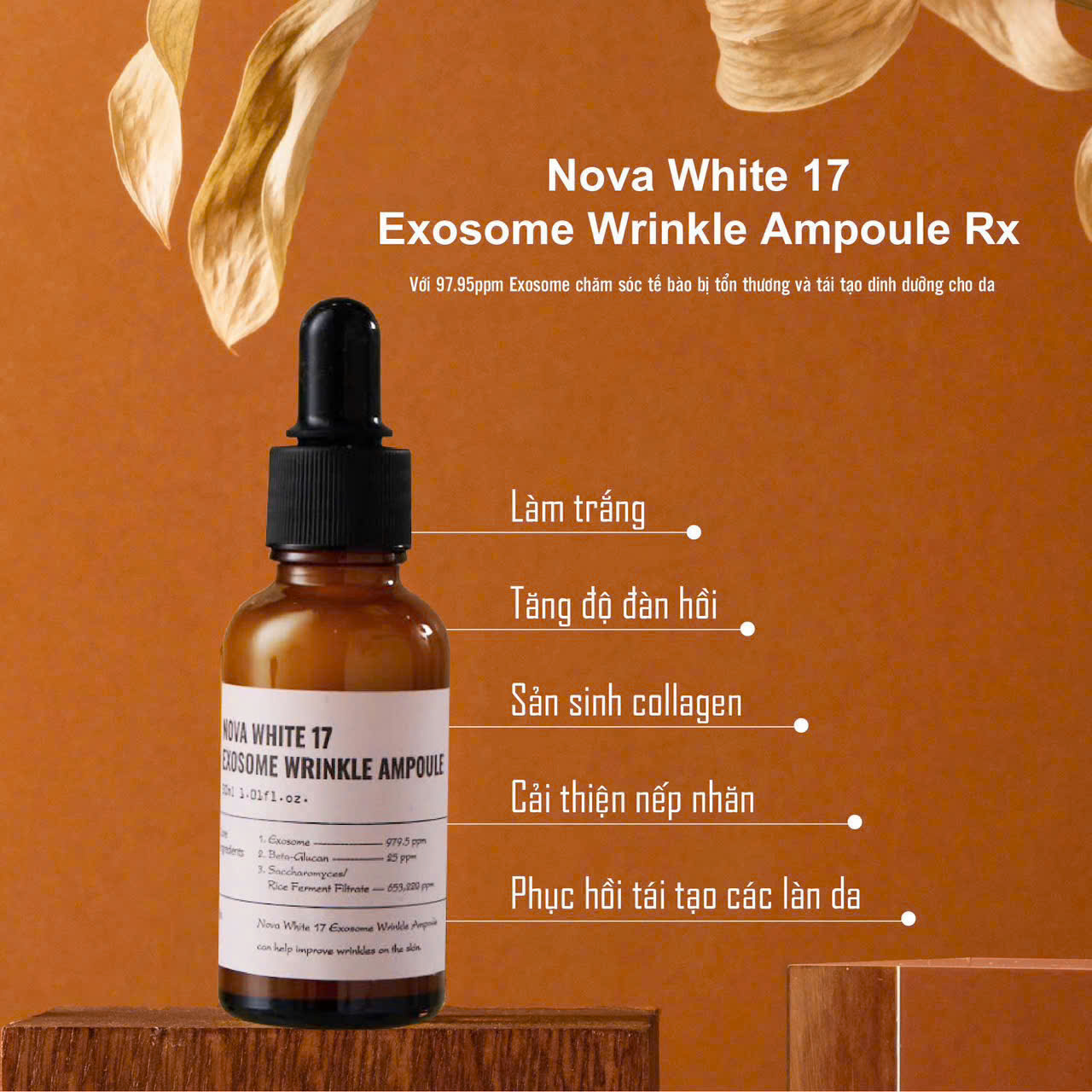 Serum Dưỡng Da I'M BEAUTY NOVA WHITE 17 EXOSOME WRINKLE AMPOULE 30ml_thumbnail_3