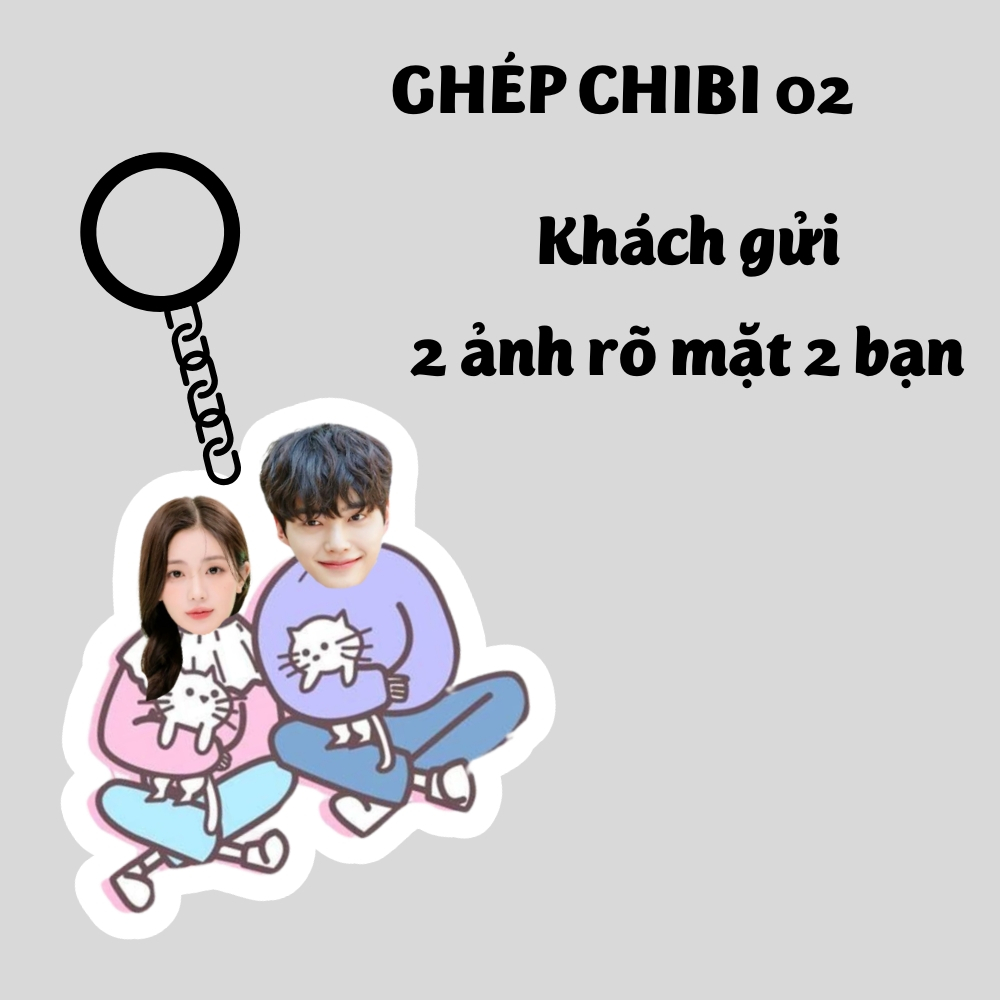 Móc khóa Mica - in ảnh cut render TÁCH NỀN, GHÉP CHIBI_thumbnail_2