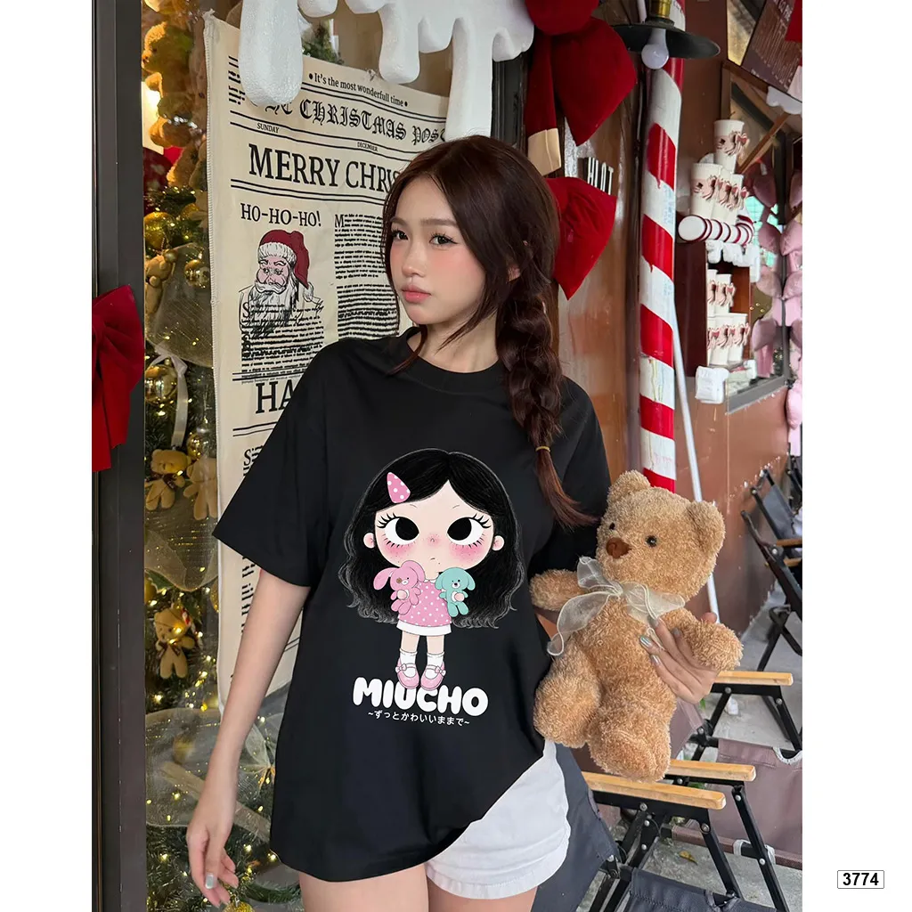 Áo thun boxy Cute Doll Chibi hot trend phong cách Hàn Quốc Miucho 3774_thumbnail_5