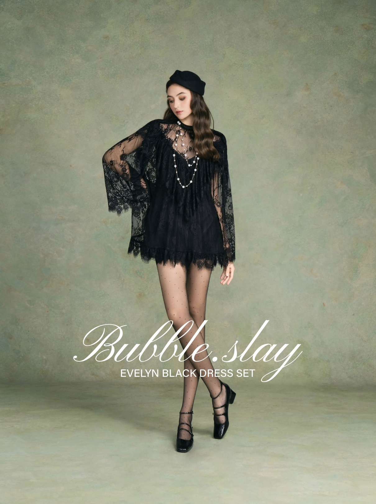 BUBBLE - EVELYN BLACK DRESS SET