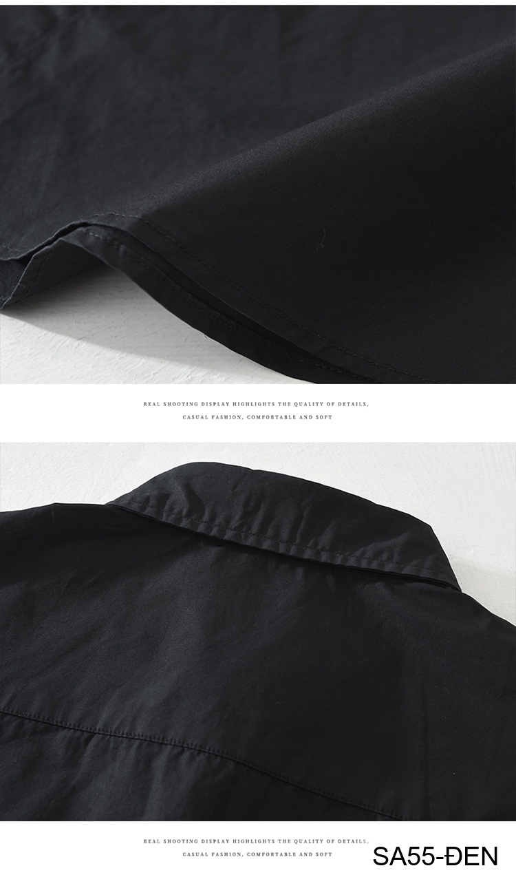 SA55 - Áo sơ mi nam tay dài in chữ phong cách Nhật Bản, form rộng, cotton 100%_thumbnail_5