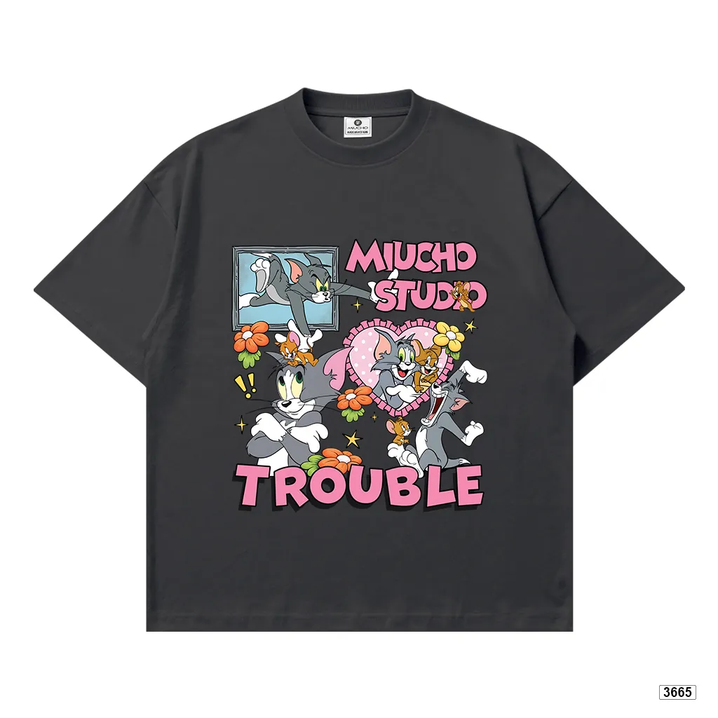 Áo thun nữ form boxy hoạt hình Mèo chuột Miucho 3665_thumbnail_13