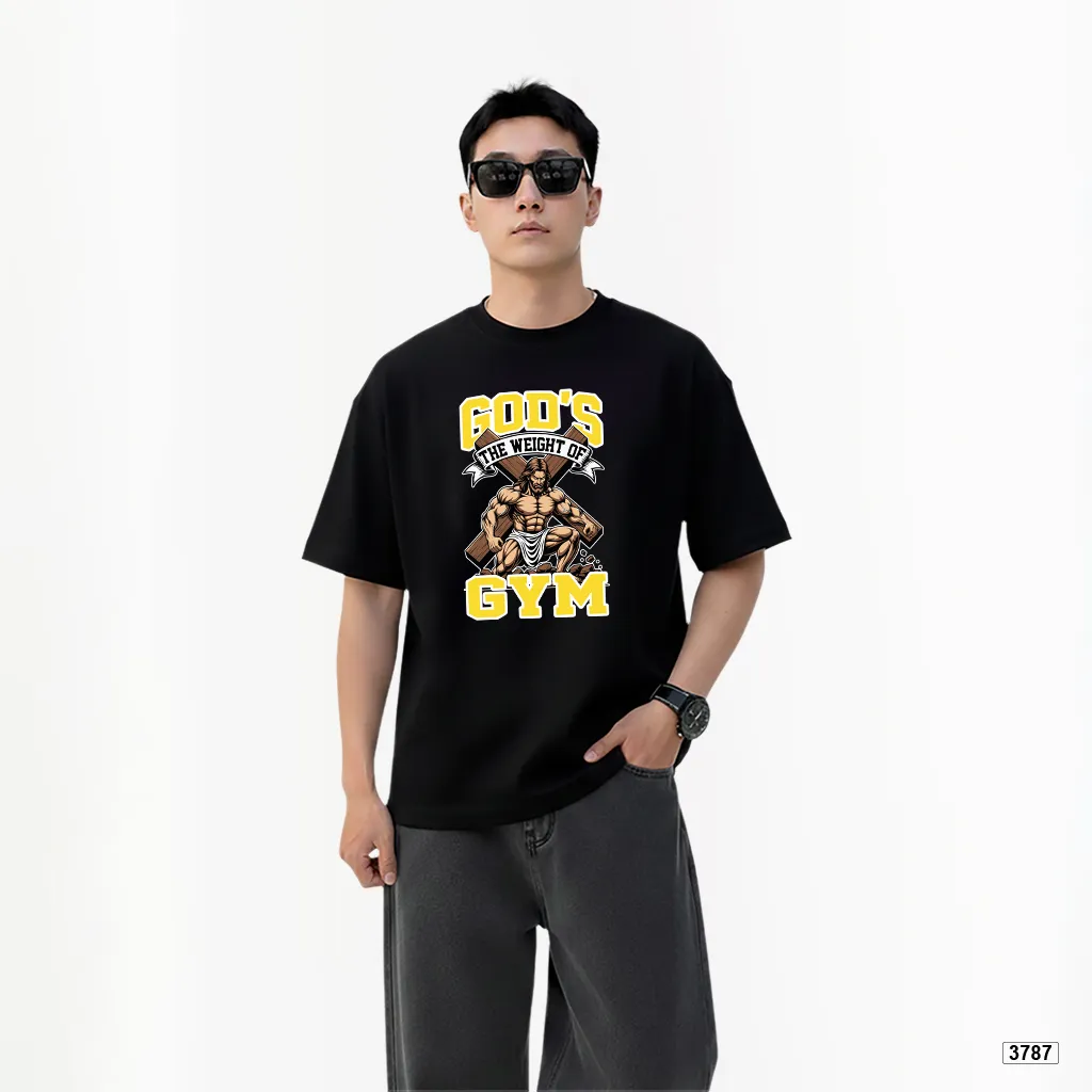 Áo thun nam form rộng God’s Gym phong cách thể thao năng động TeePrint 3787_thumbnail_3