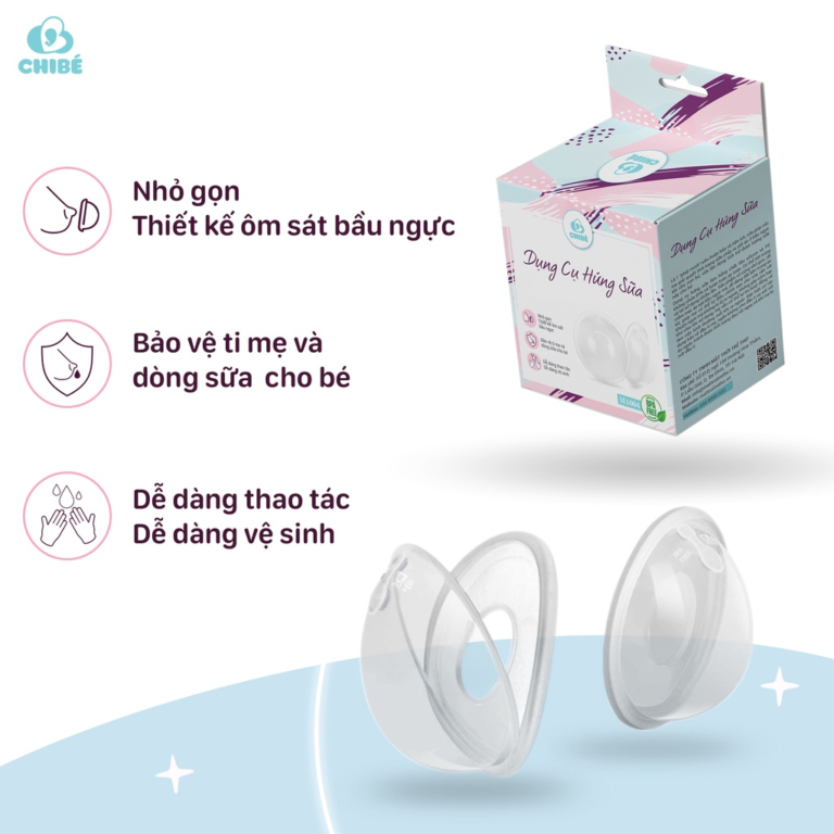 Hộp 2 Cốc Hứng Sữa CHIBE