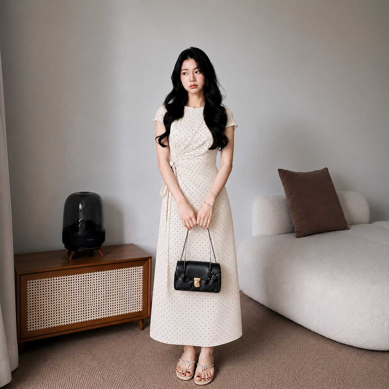 Váy dài chấm bi 1291_thumbnail_2