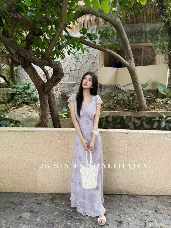 Lucas - Váy cổ đan cộc tay chân xòe 82692