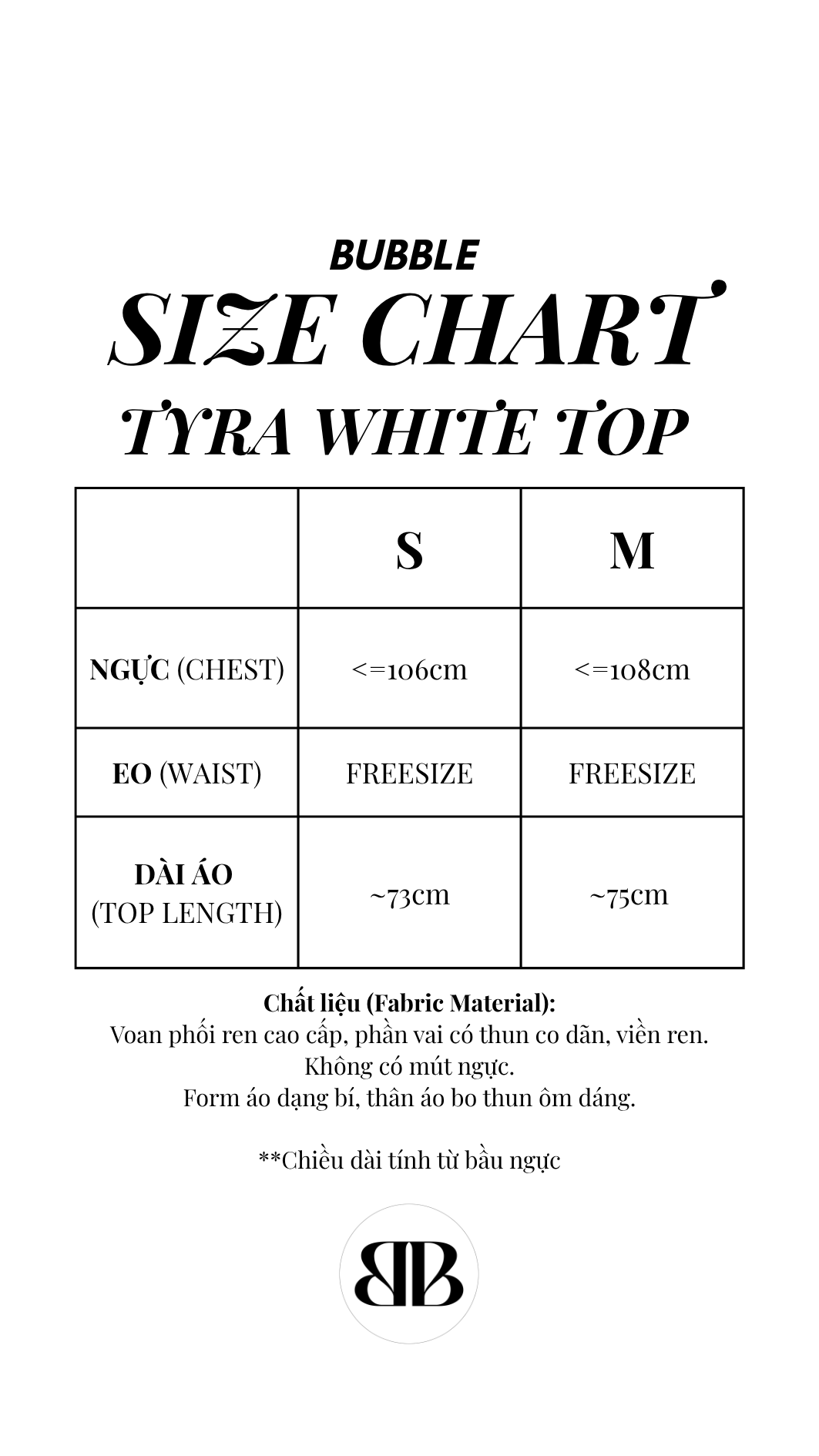 BUBBLE - TYRA WHITE TOP ( Áo )_thumbnail_3