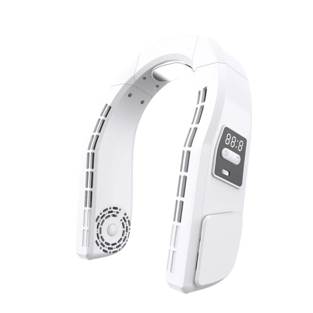 LOAI 1 Quạt Tích Điện Đeo Cổ Không Cánh Màn Hình Led 3 Chế Độ Treo Cổ Mini Thiết Kế Nhỏ Gọn_thumbnail_3