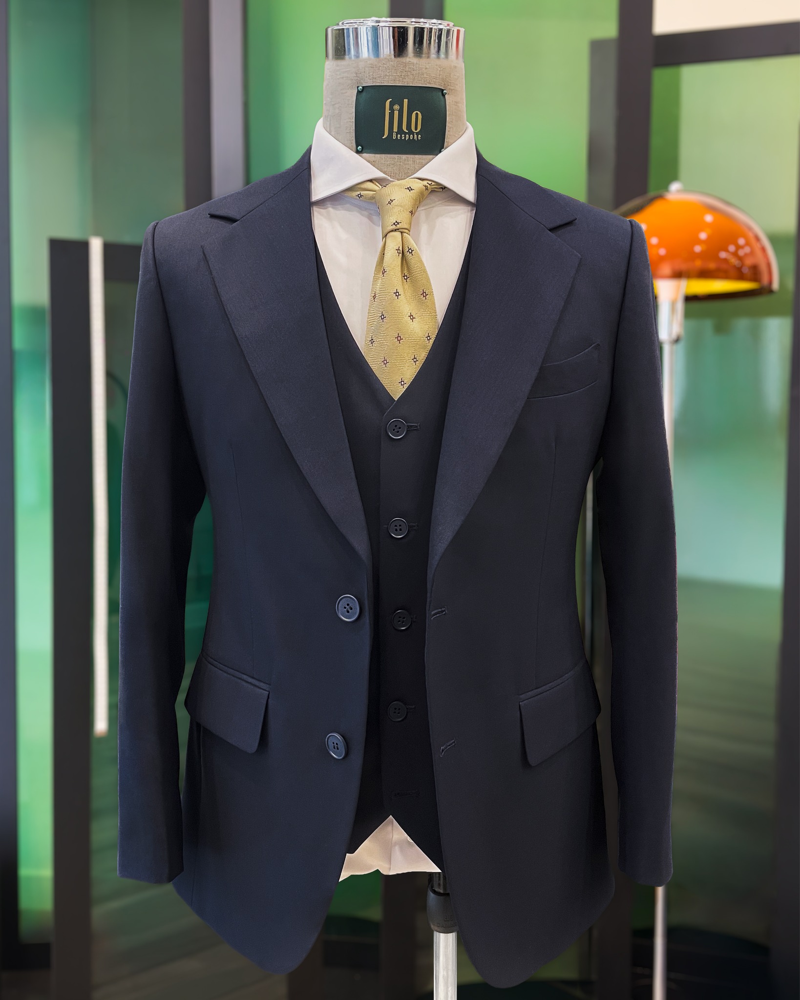 3-Piece Dark Blue Suit