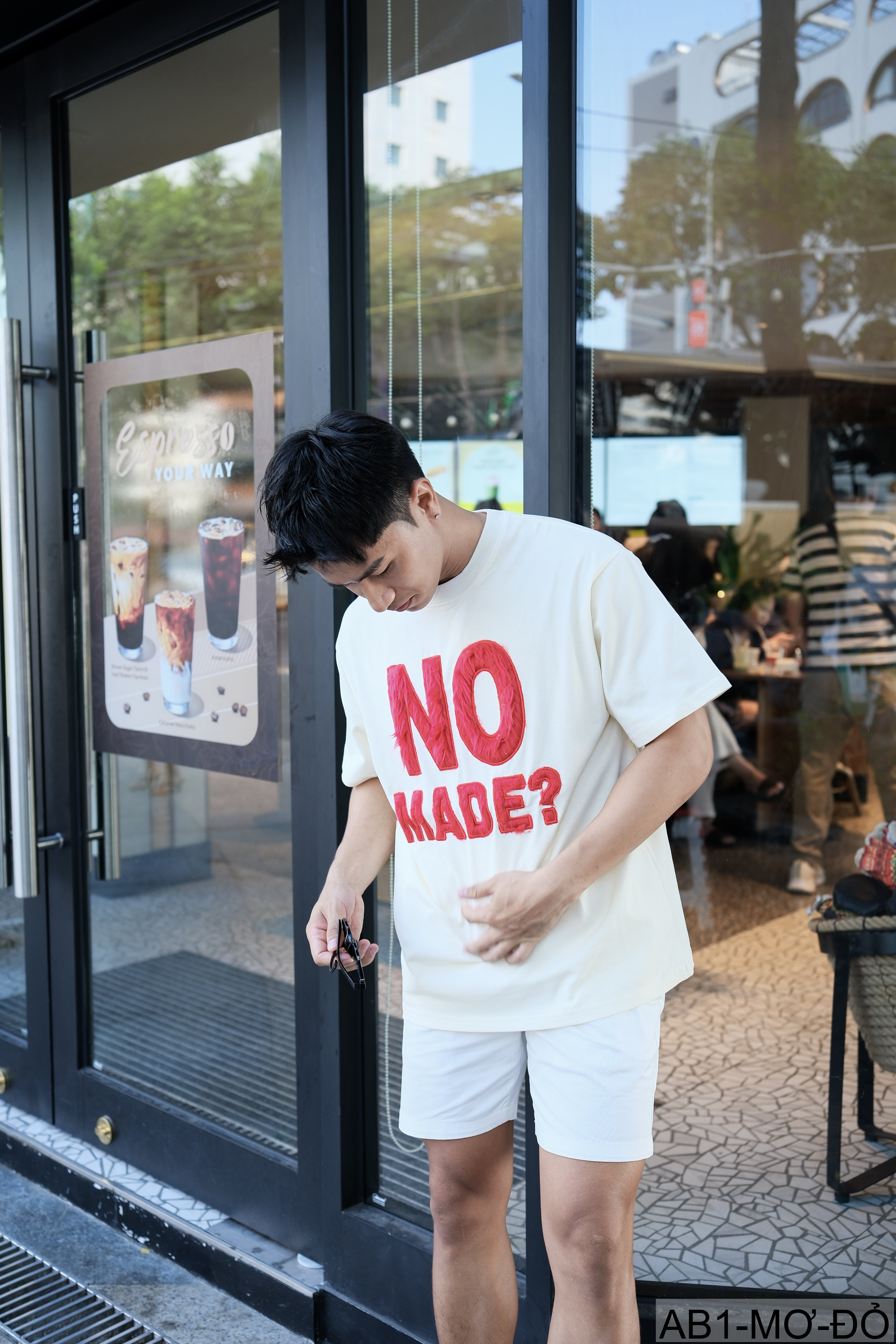 AB1 - Áo phông nam nữ unisex cổ tròn tay ngắn họa tiết NO MADE? phong cách streetwear mùa hè_thumbnail_17