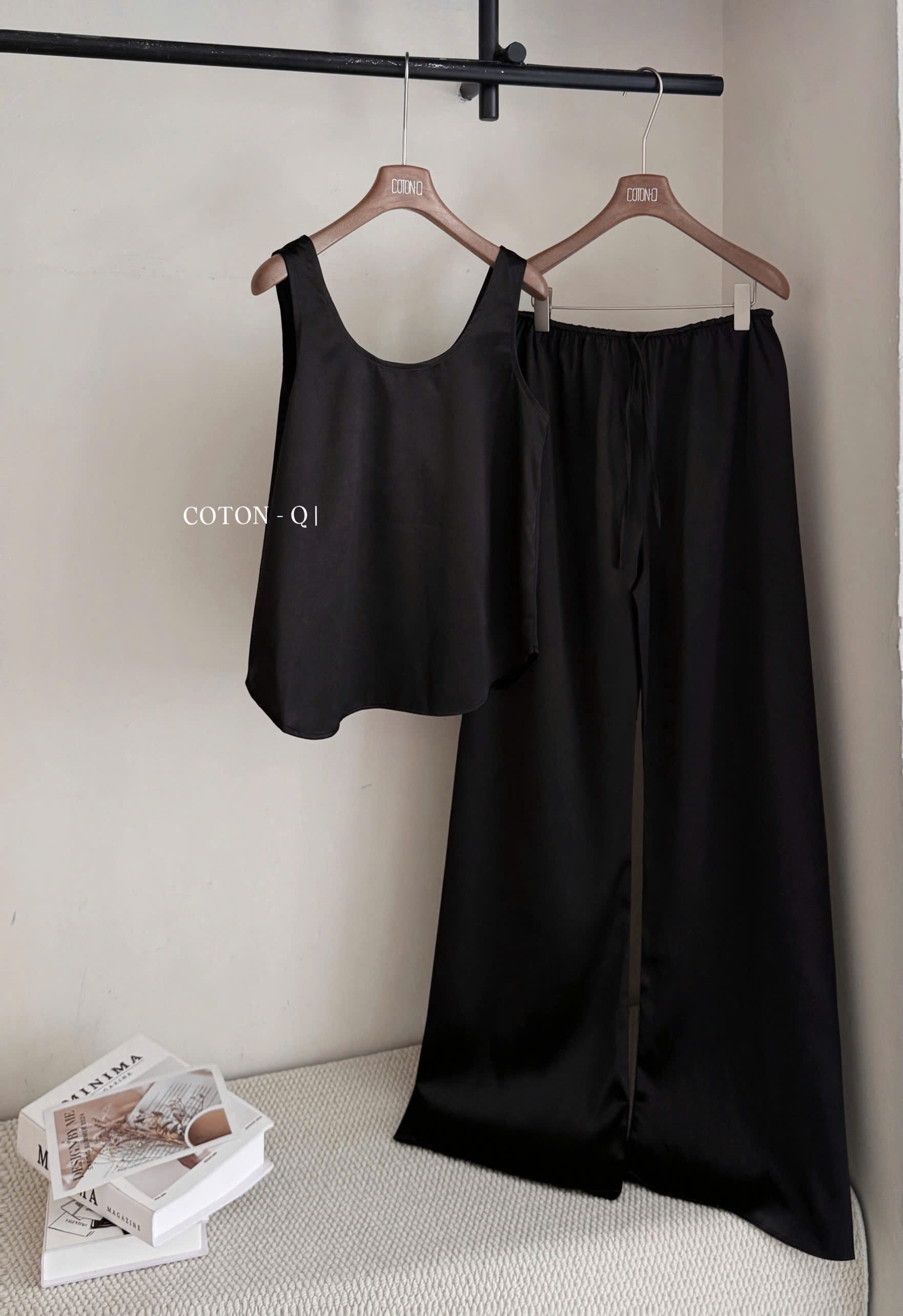 HJ67 - Set áo lụa + quần ( VẰN )