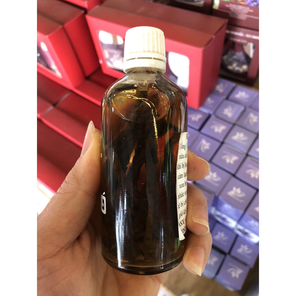 Rễ Gió Ngâm Rượu Chai 100ml - Đi ngoài , xoa bóp xương khớp , cạo gió_thumbnail_2
