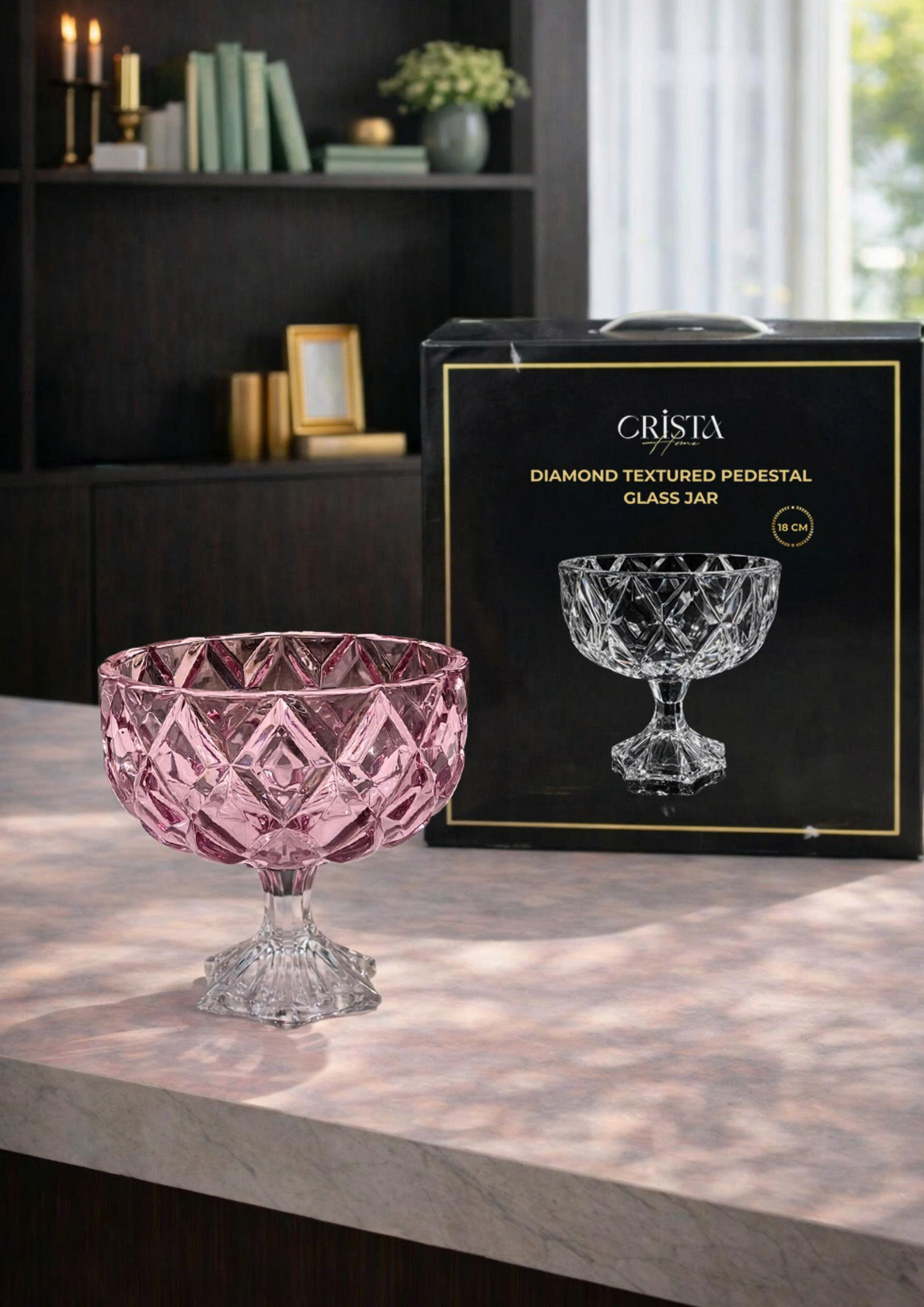 HŨ THỦY TINH CHÂN BỒNG VÂN KIM CƯƠNG 18CM CRISTA HOME 60251_thumbnail_9
