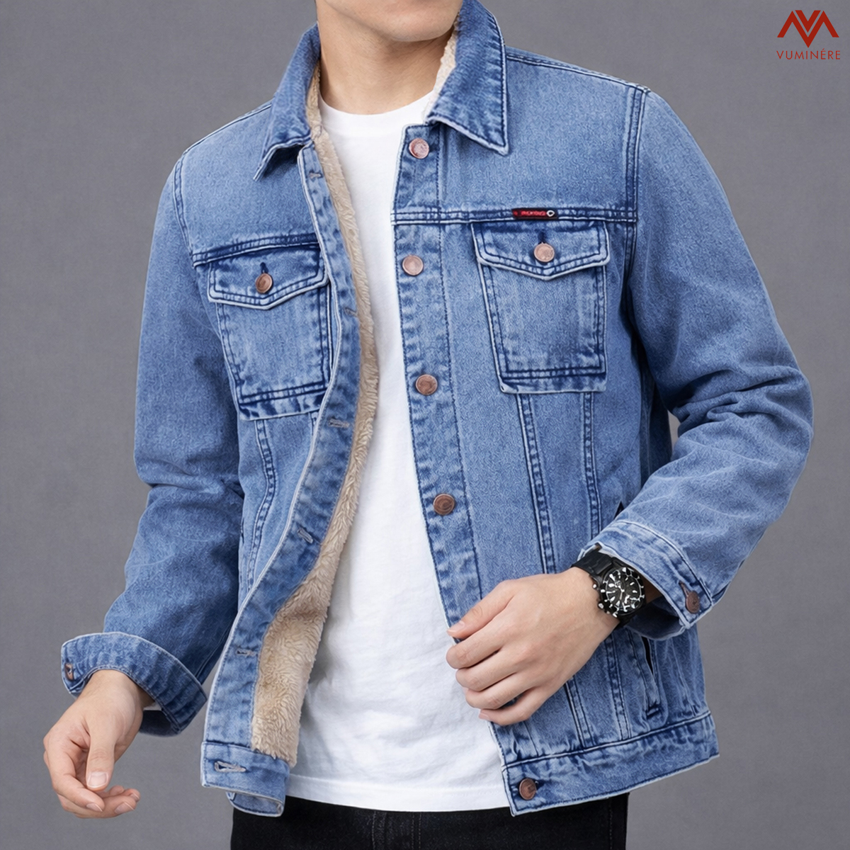Áo khoác lót lông Jacket Jeans nam ( AV1 )_thumbnail_5