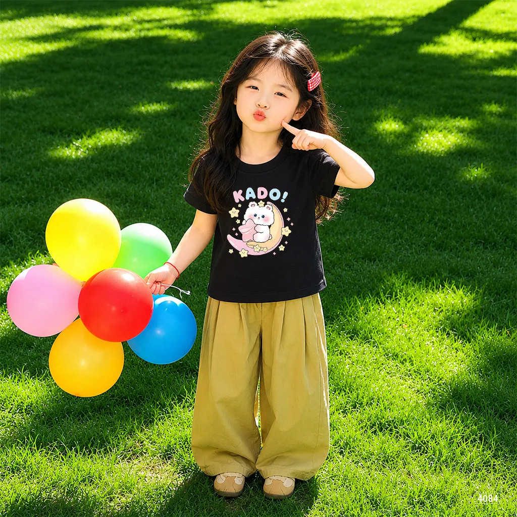 Áo thun trẻ em Thỏ Mặt trăng chất thoáng mát Kado 4084_thumbnail_4