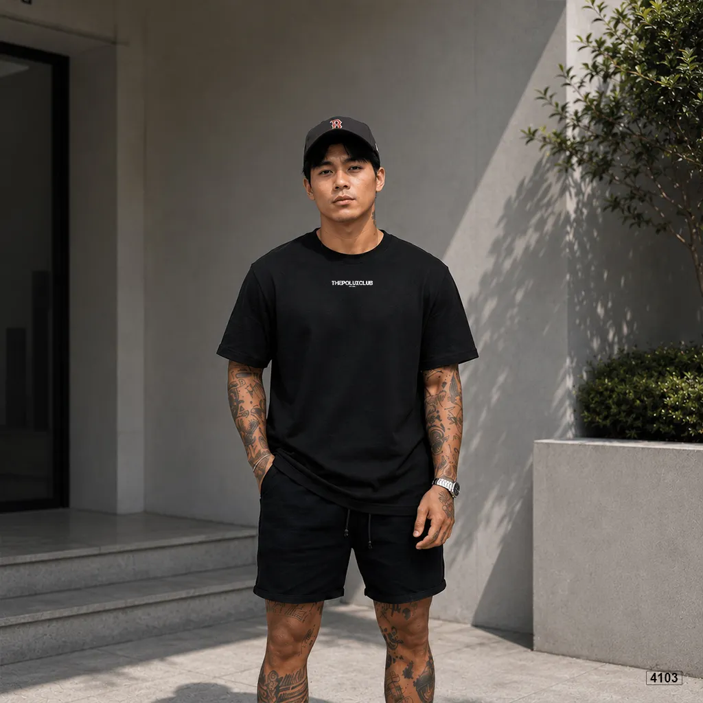 Áo thun nam form rộng sporty style Polux 4103_thumbnail_4