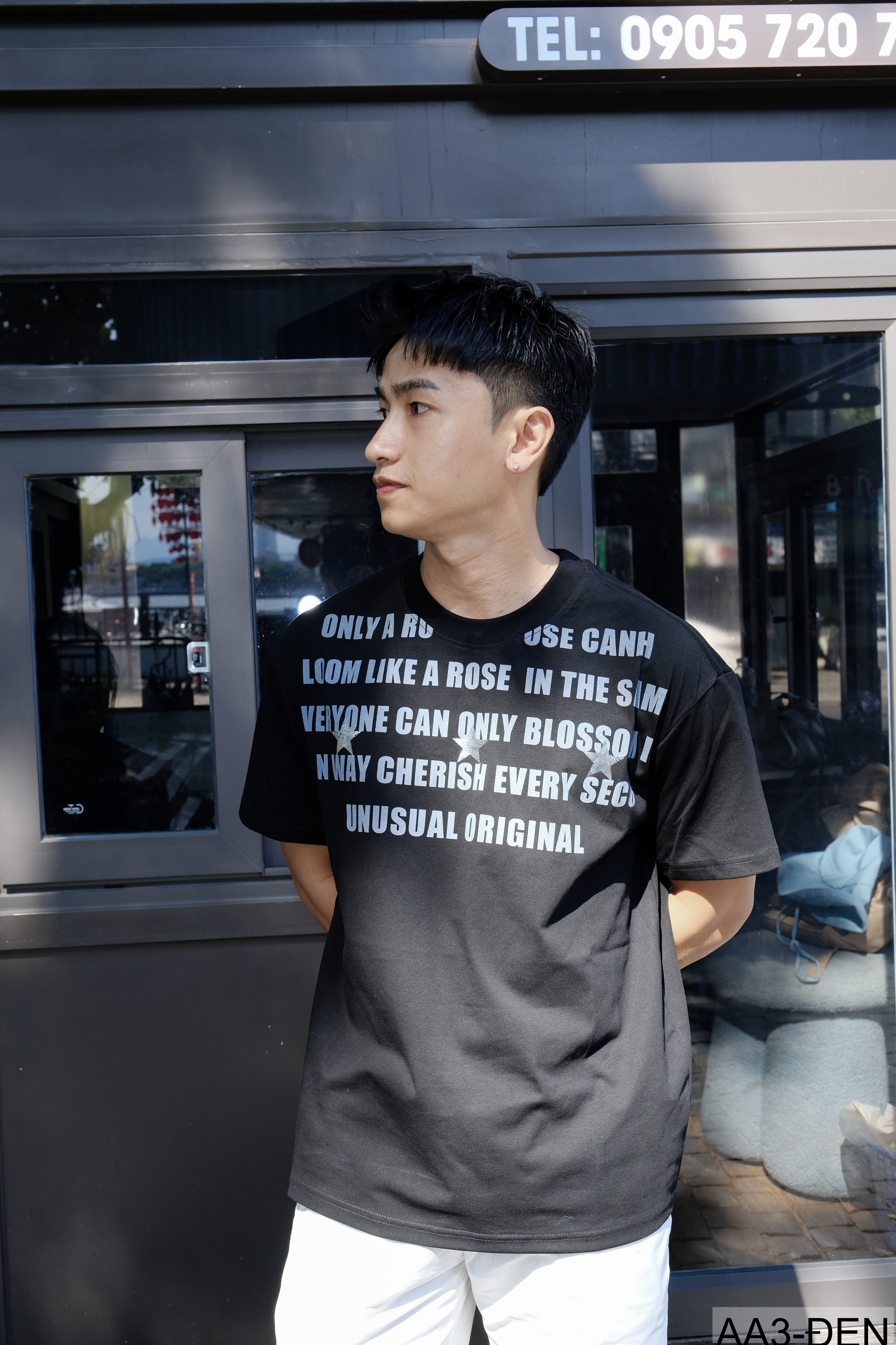 AA3 - Áo thun unisex cổ tròn tay ngắn in chữ retro phong cách streetwear_thumbnail_6