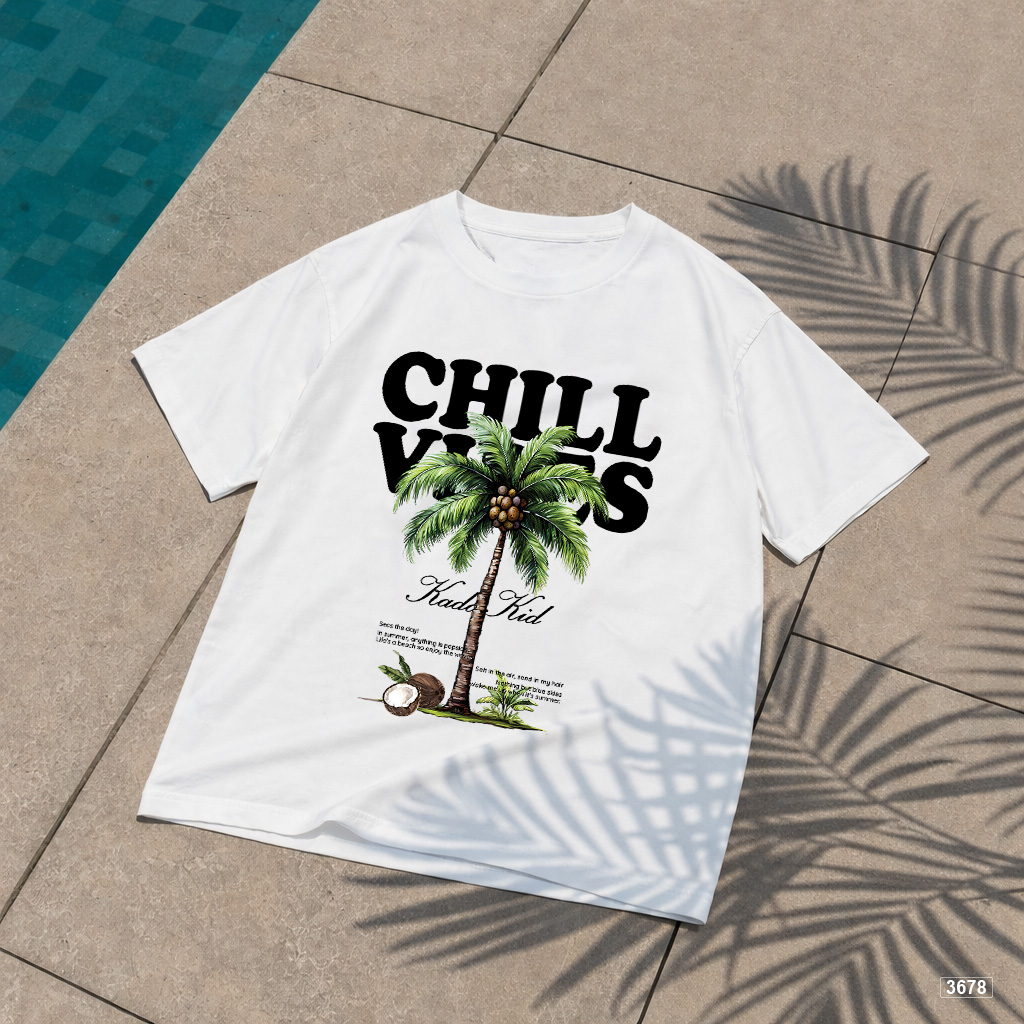 Áo thun bé trai bé gái hè biển Chill vibe Kado 3678_thumbnail_5