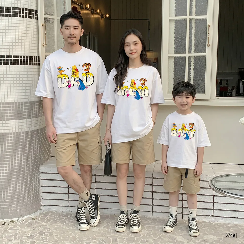 Áo thun mùa hè cho bé và gia đình hoạt hình đáng yêu Kado 3749_thumbnail_2