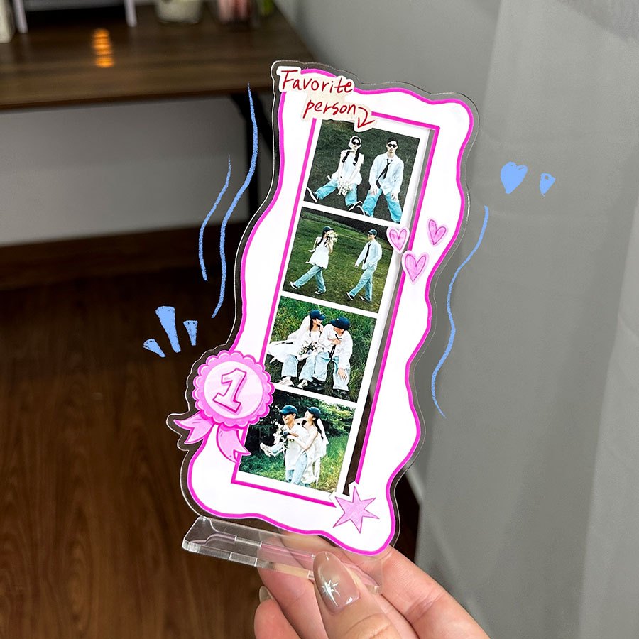 Standee đựng ảnh photobooth trang trí bàn làm việc, bàn học siêu đáng yêu_thumbnail_3