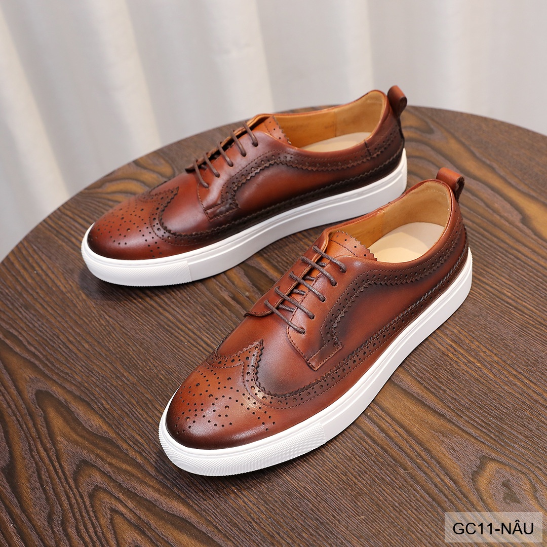GC11 - Giày Nam Brogue Da Thật Phong Cách Anh Quốc Thiết Kế Sneaker Thời Trang_thumbnail_18