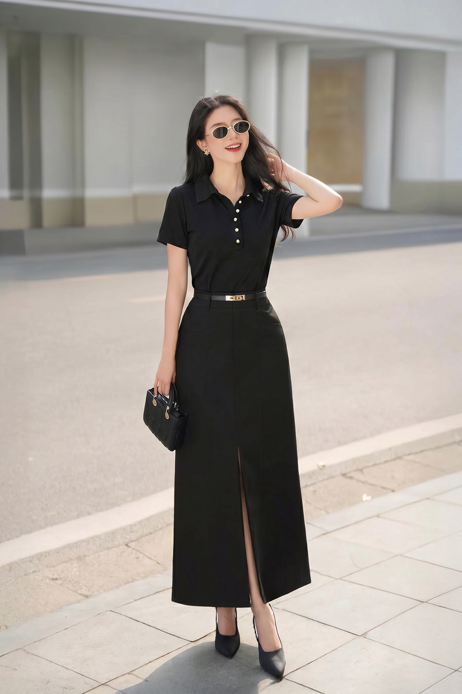 Áo thun polo body 26110 đen