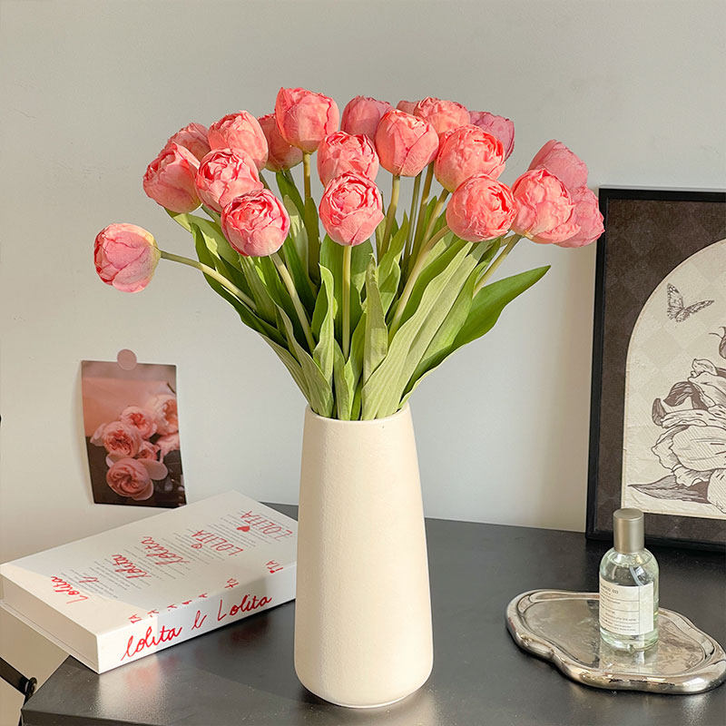 Combo 10 Bông Hoa TuLip Lụa Cánh Kép Cao Cấp_thumbnail_7