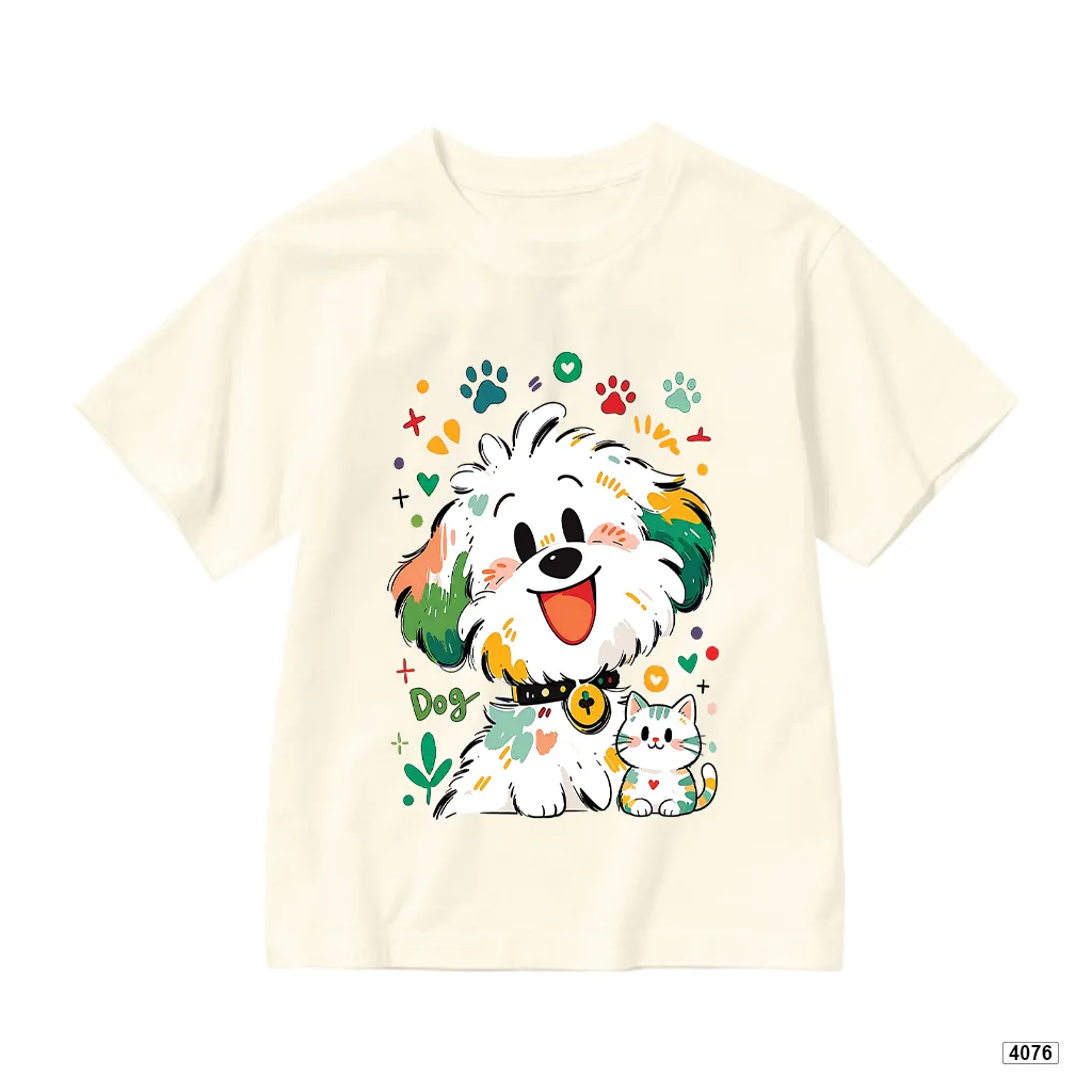 Áo thun bé trai bé gái Cún cầu vòng đáng yêu Kado 4076_thumbnail_9