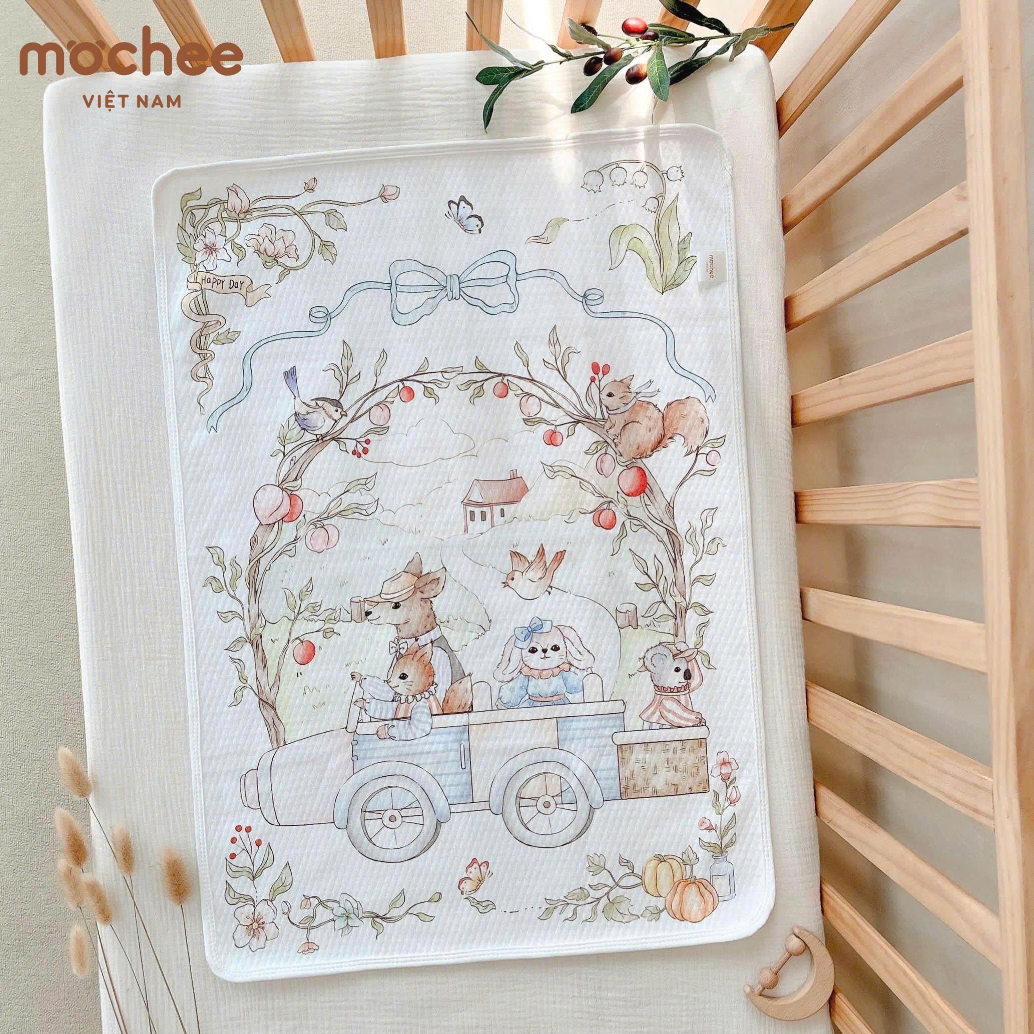 Lót chống thấm Cotton Hoạ Tiết mochee (50x70cm)_thumbnail_1