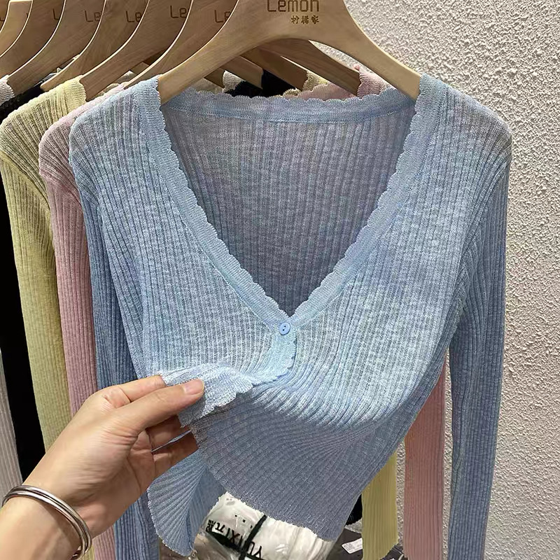 Lucas - Áo cardigan basic viền lượn nhiều màu dáng lửng_thumbnail_4