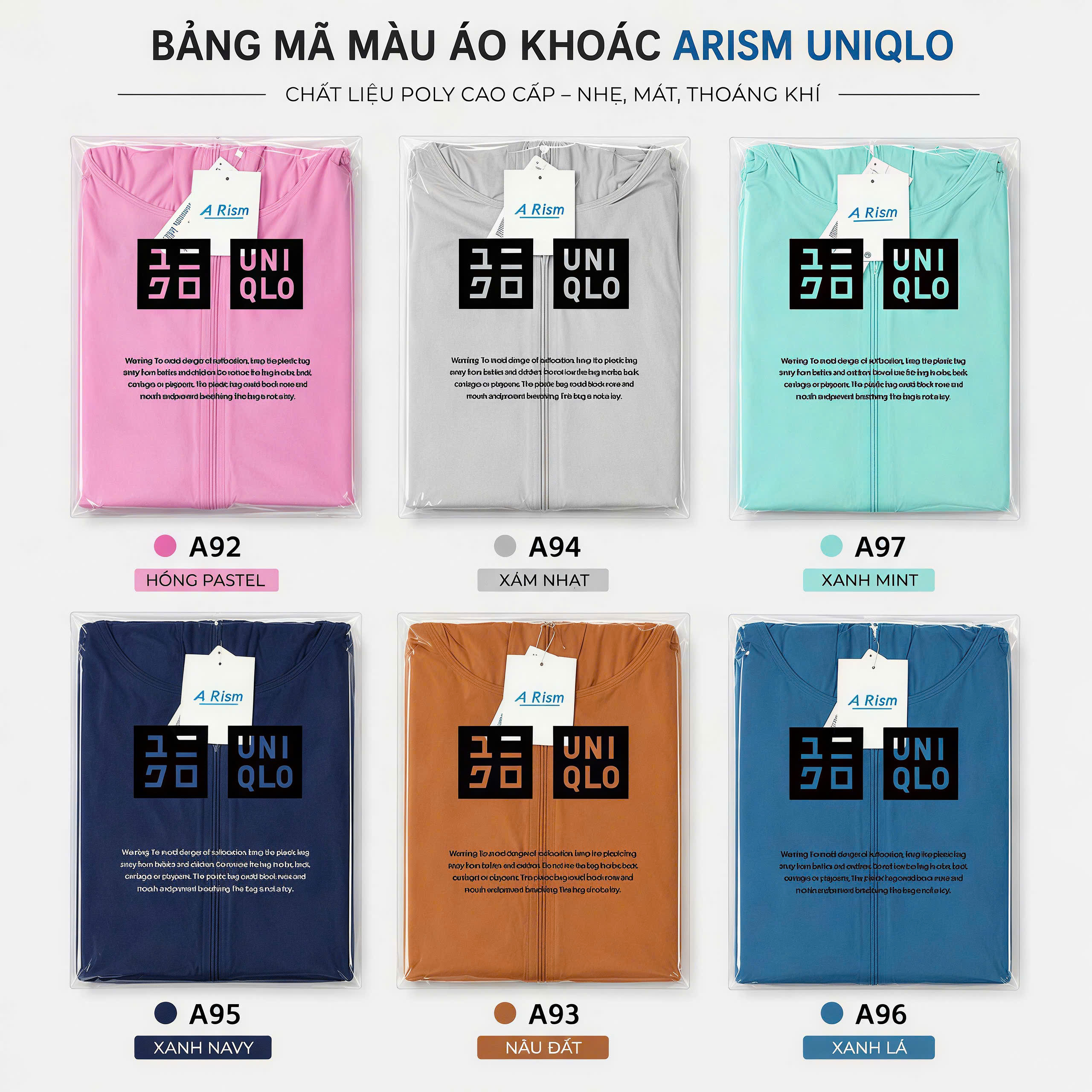 Áo Khoác Arism Uniqlo Chông Nắng