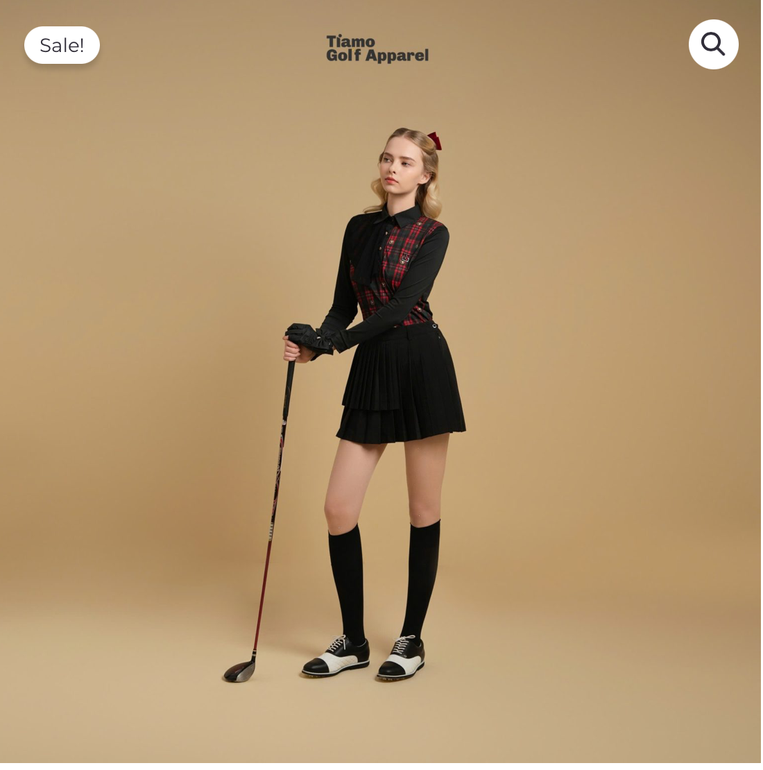 Áo Polo dài tay họa tiết caro  - Nữ - Tartan_thumbnail_3