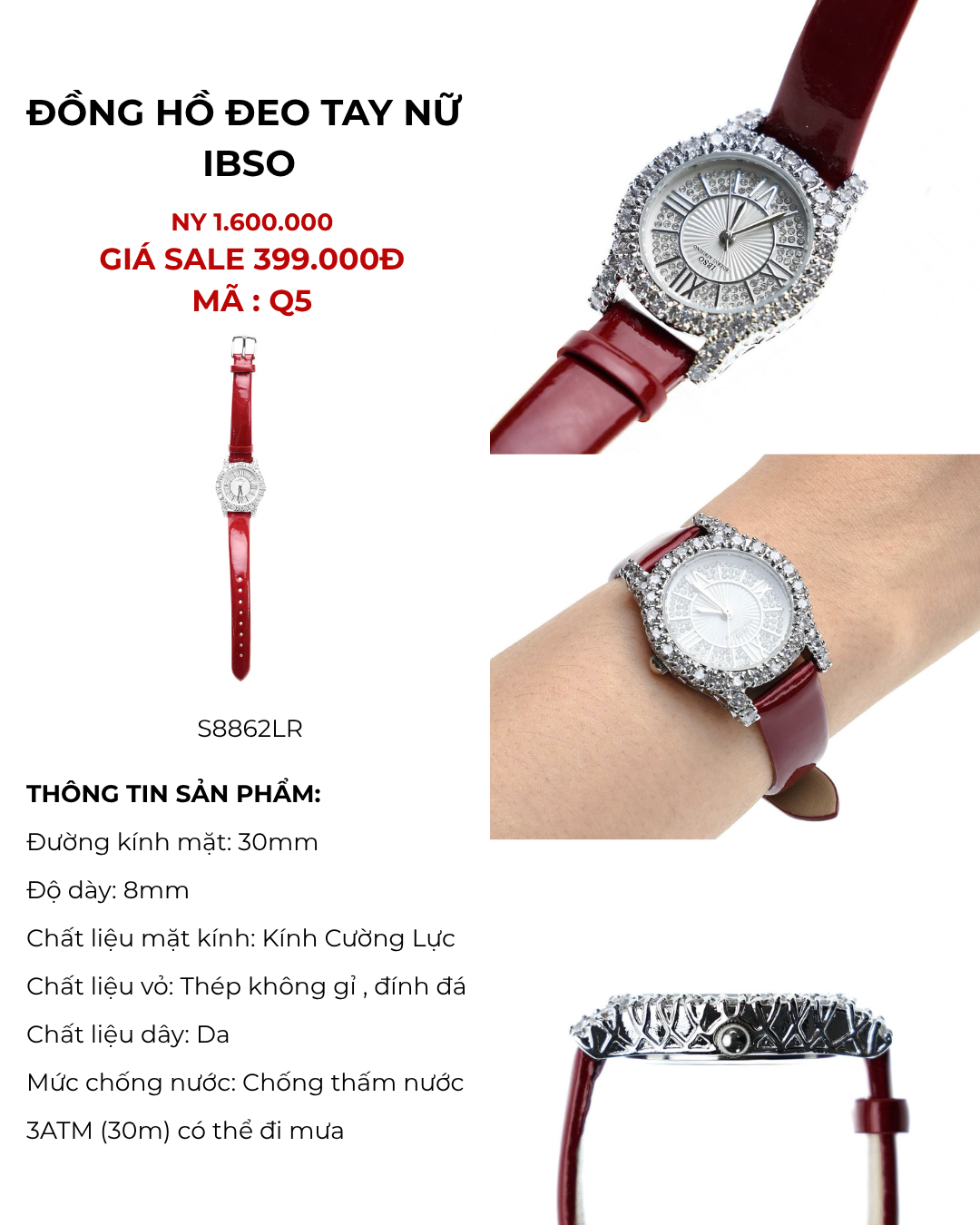 Đồng hồ đeo tay IBSO - S8862LR