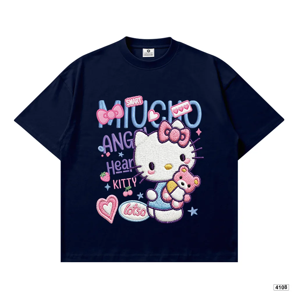 Áo thun nữ form boxy Mèo con đáng yêu Miucho 4108_thumbnail_12