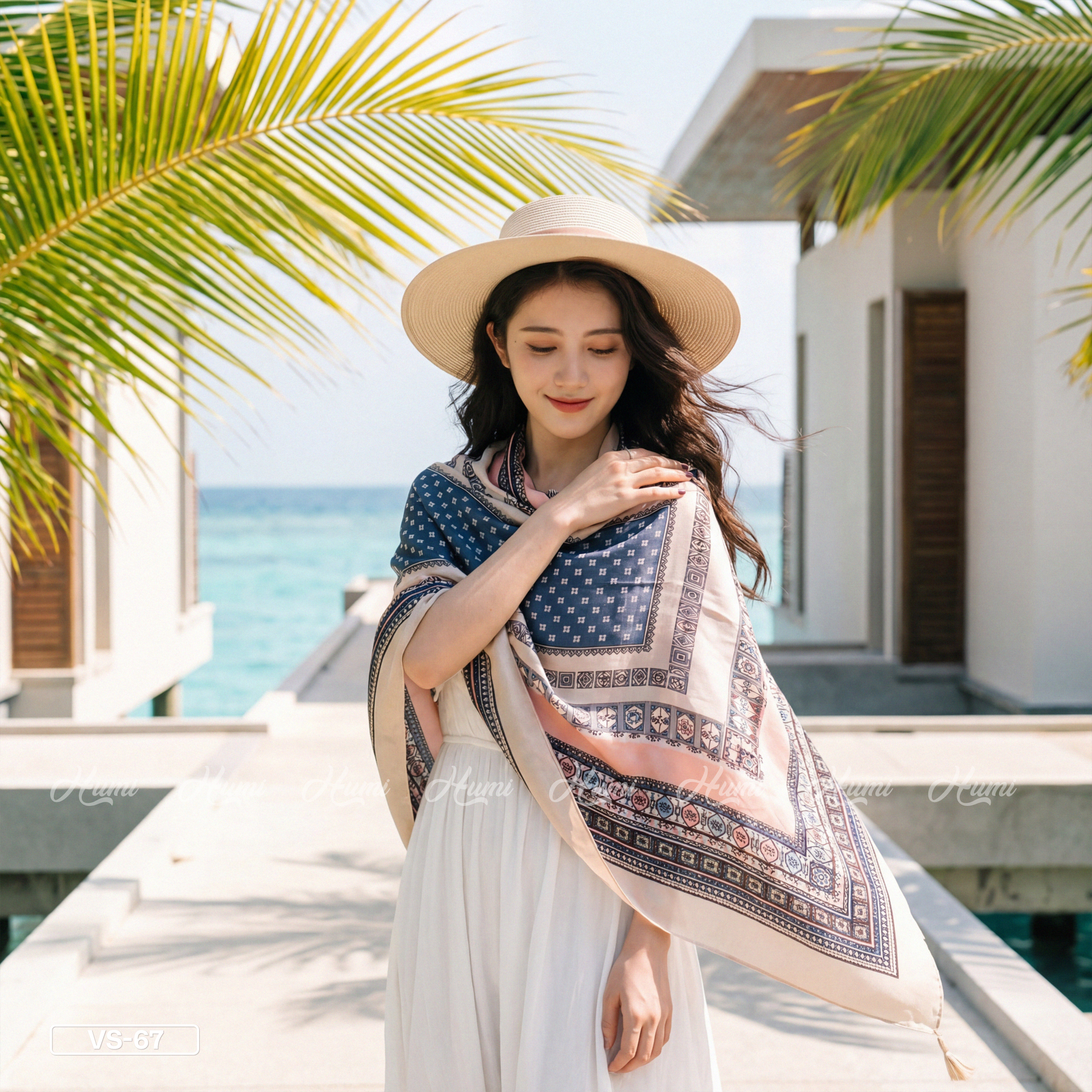 KHĂN HỌA TIẾT THỔ CẨM (VS67)