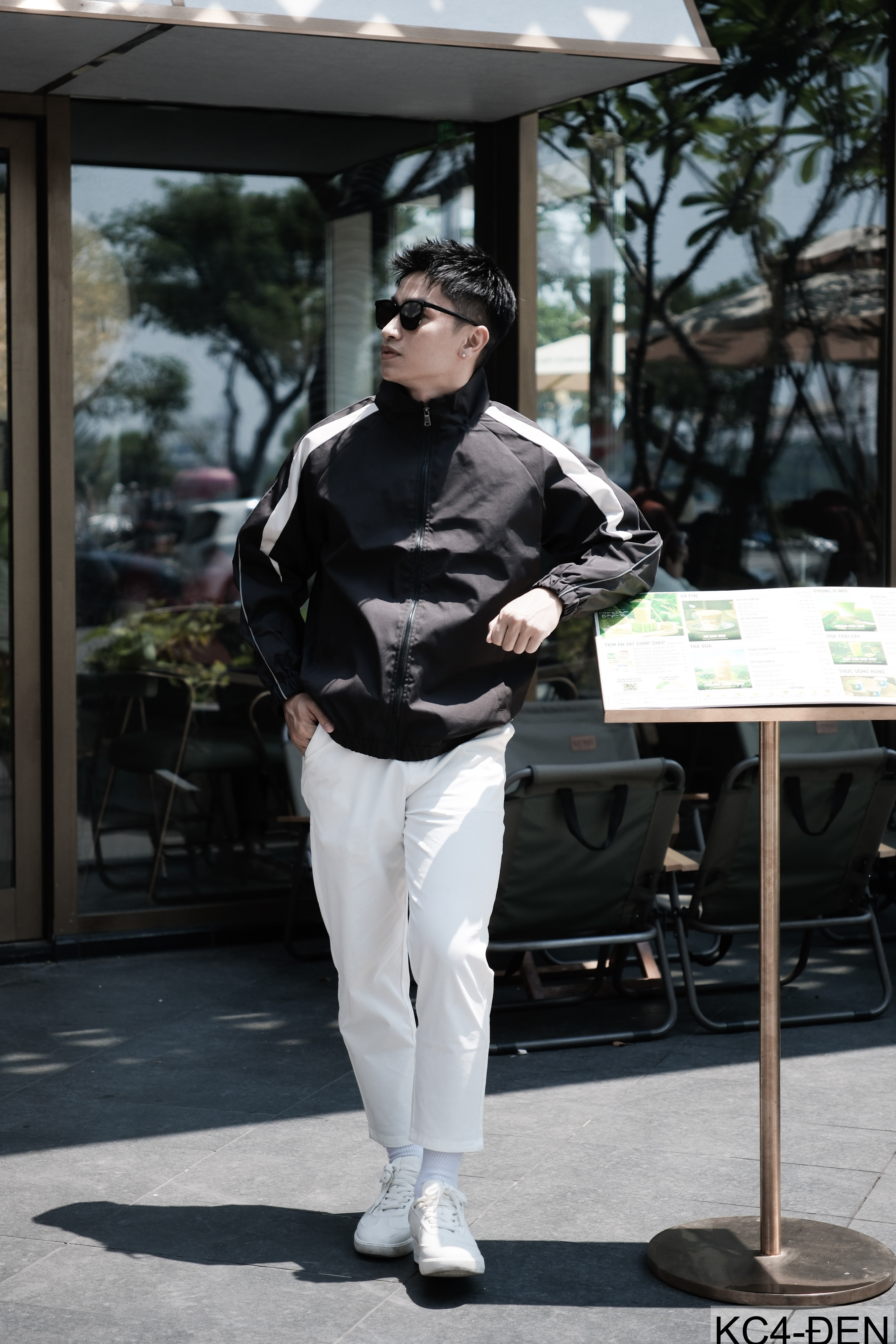 KC4 - Áo khoác nam phong cách Hàn Quốc phối màu năng động, mùa xuân thu 2025