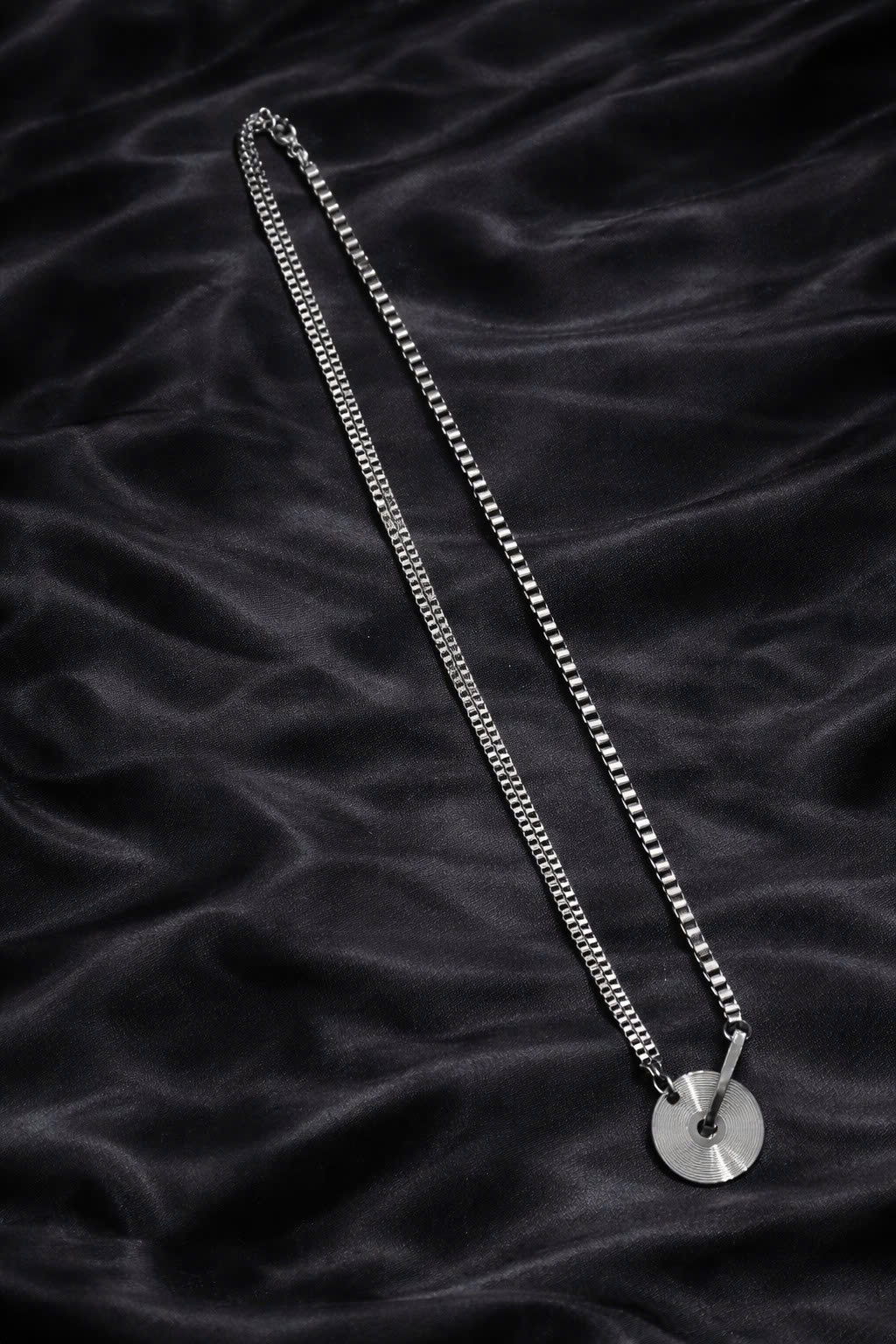 vòng cổ thời trang móc xích charm đĩa tròn_thumbnail_1