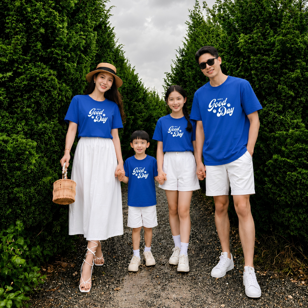 Áo phông gia đình chữ 