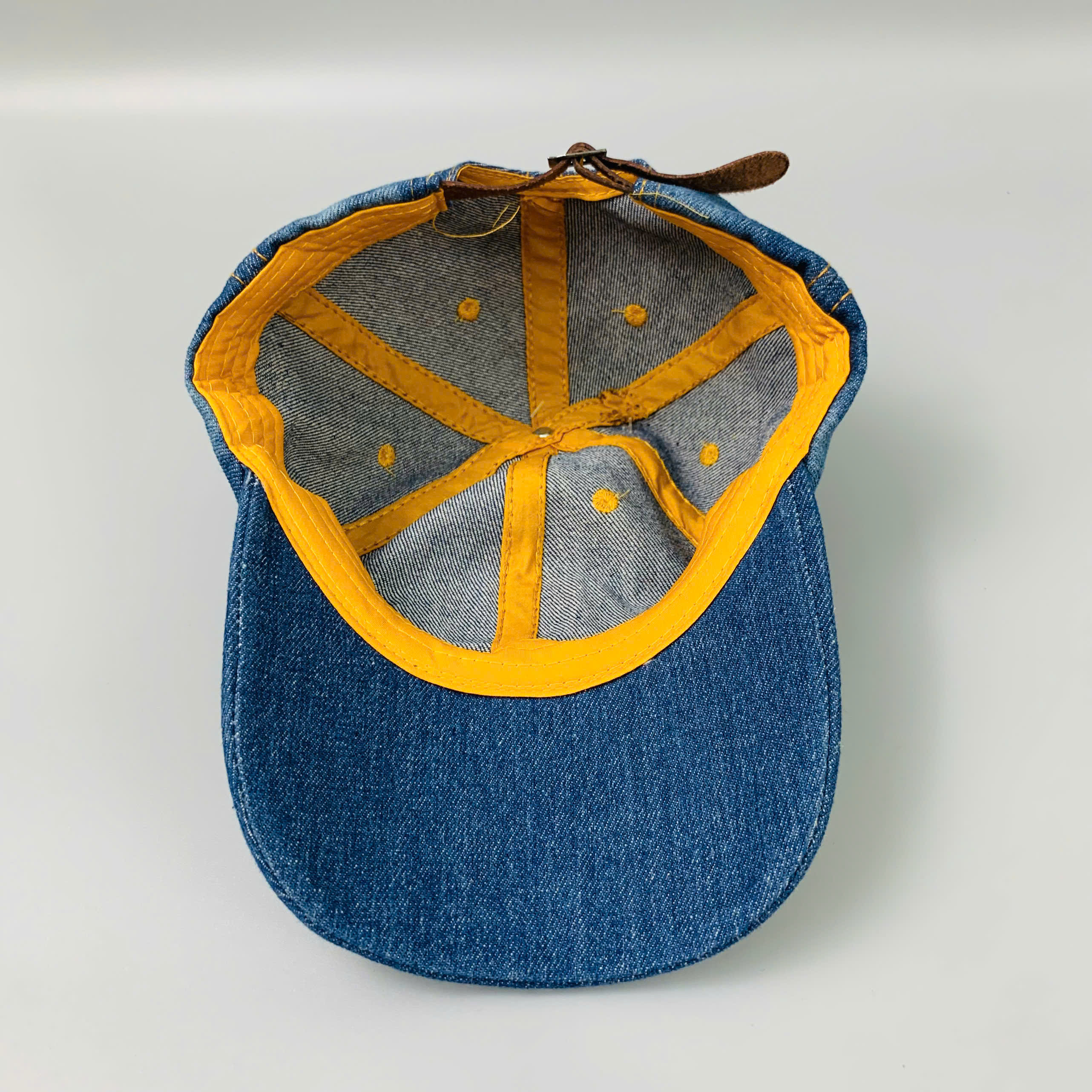 Nón Jean Đính Đá Cao Cấp ROSS – Form Unisex Cá Tính, Khóa Da Điều Chỉnh – One Size_thumbnail_2