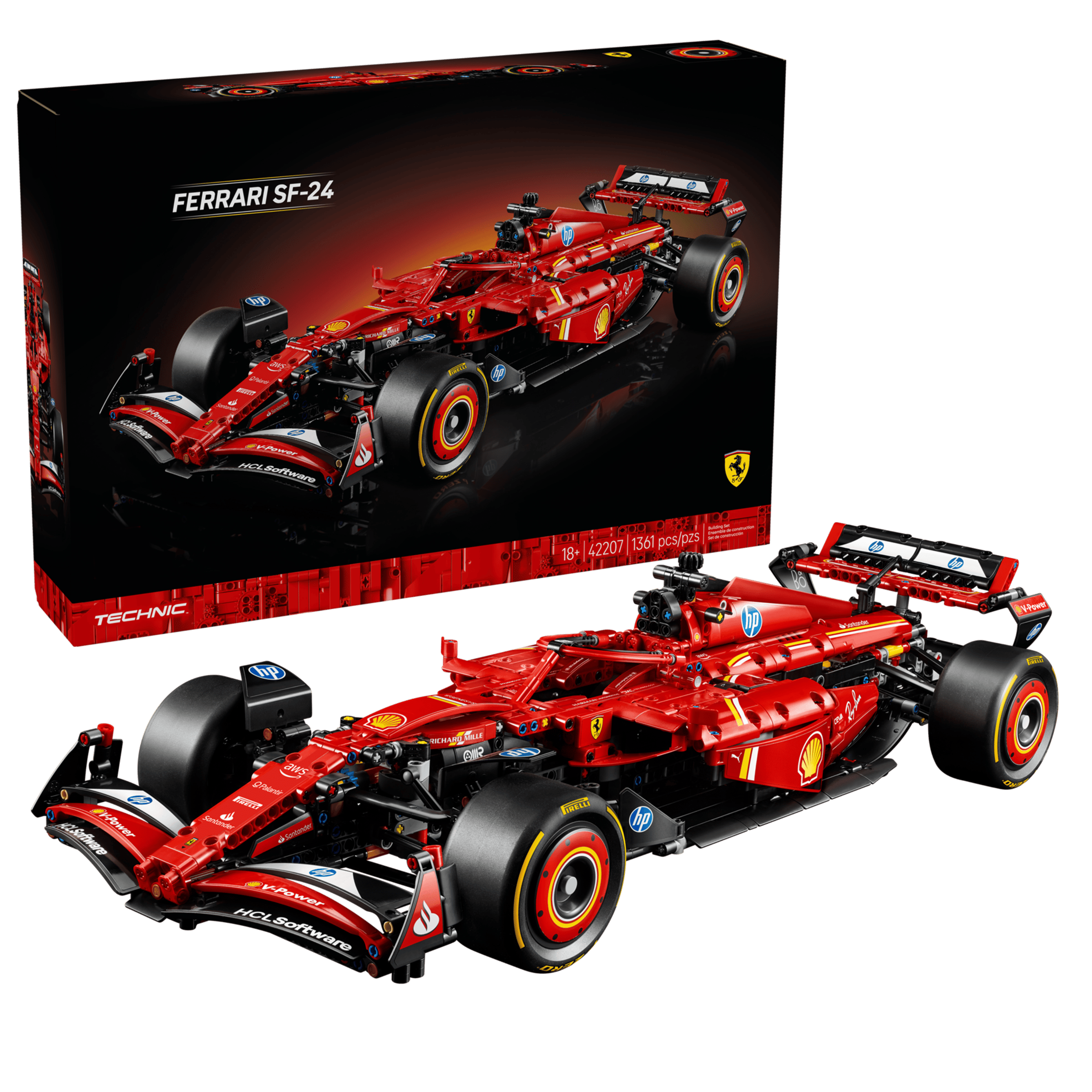 Mô Hình Lắp Ráp Siêu Xe LEGO Ferrari F1 1:8