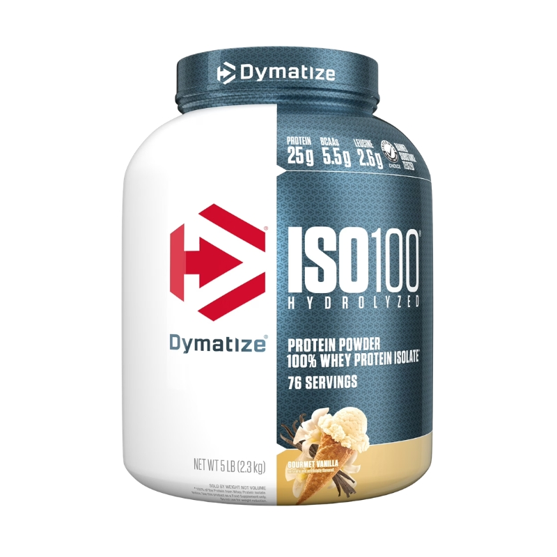 Dymatize ISO 100 Hydrolyzed, 100% Whey Protein Isolate, 5 Lbs (2.27 kg)