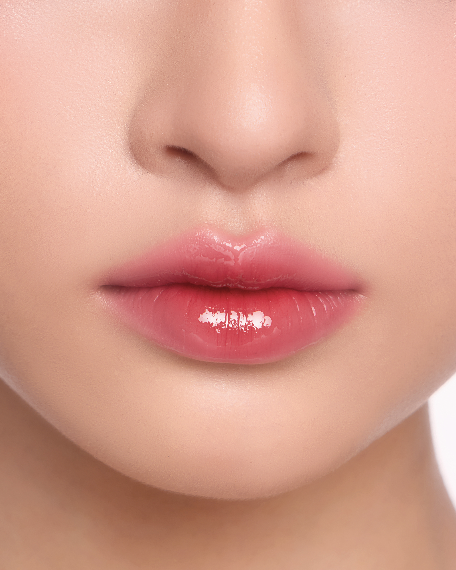 G05 Heat - Son bóng màu hồng nude Trendy Beauty Lip Gloss Silver Shot